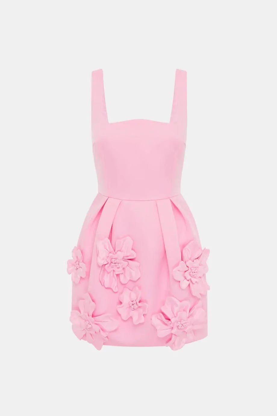 Leo Lin Piper Floral Applique Sleeveless Mini Dress in Pink
