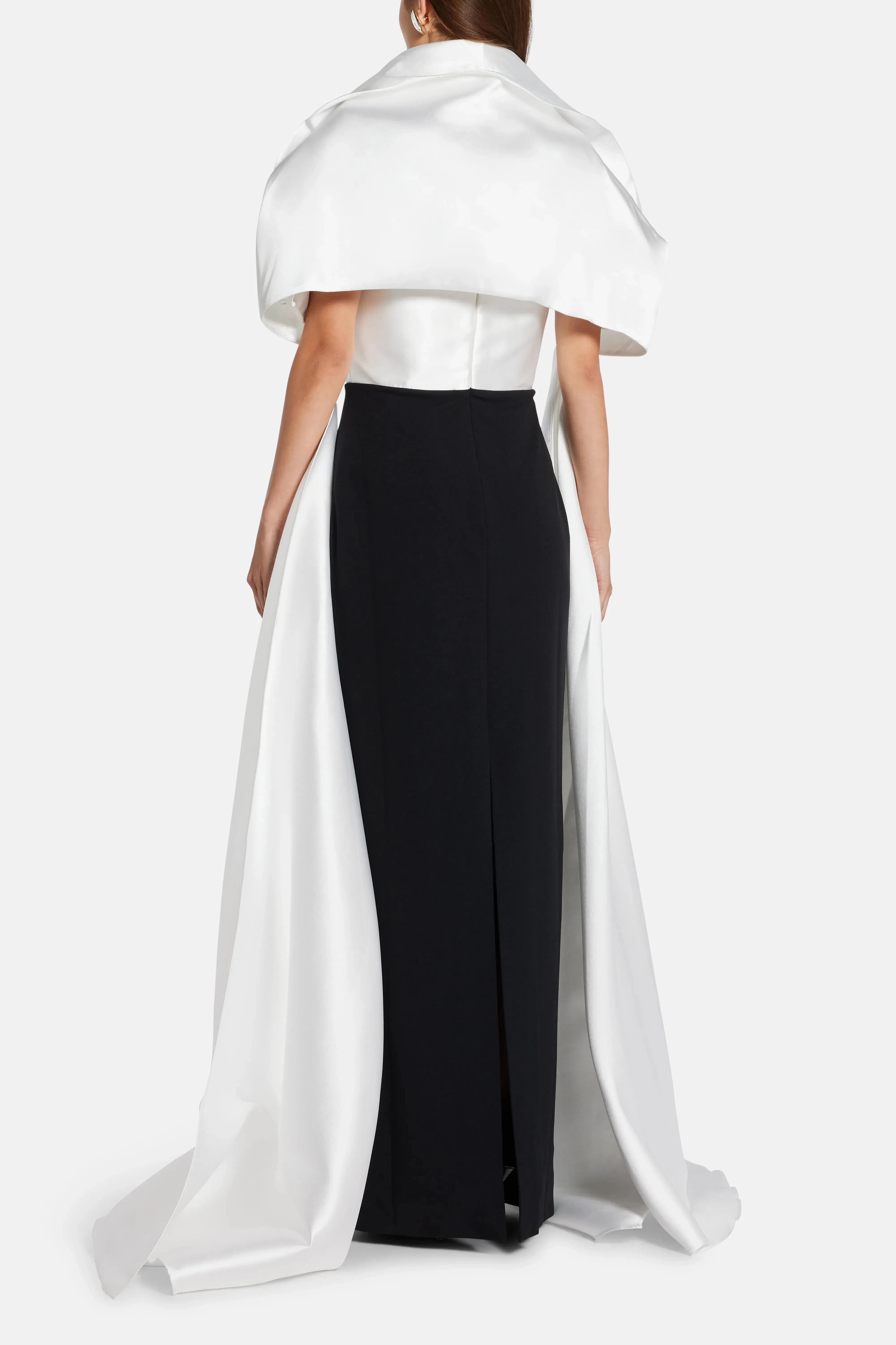 Solace London Vera Maxi Dress in Black and White