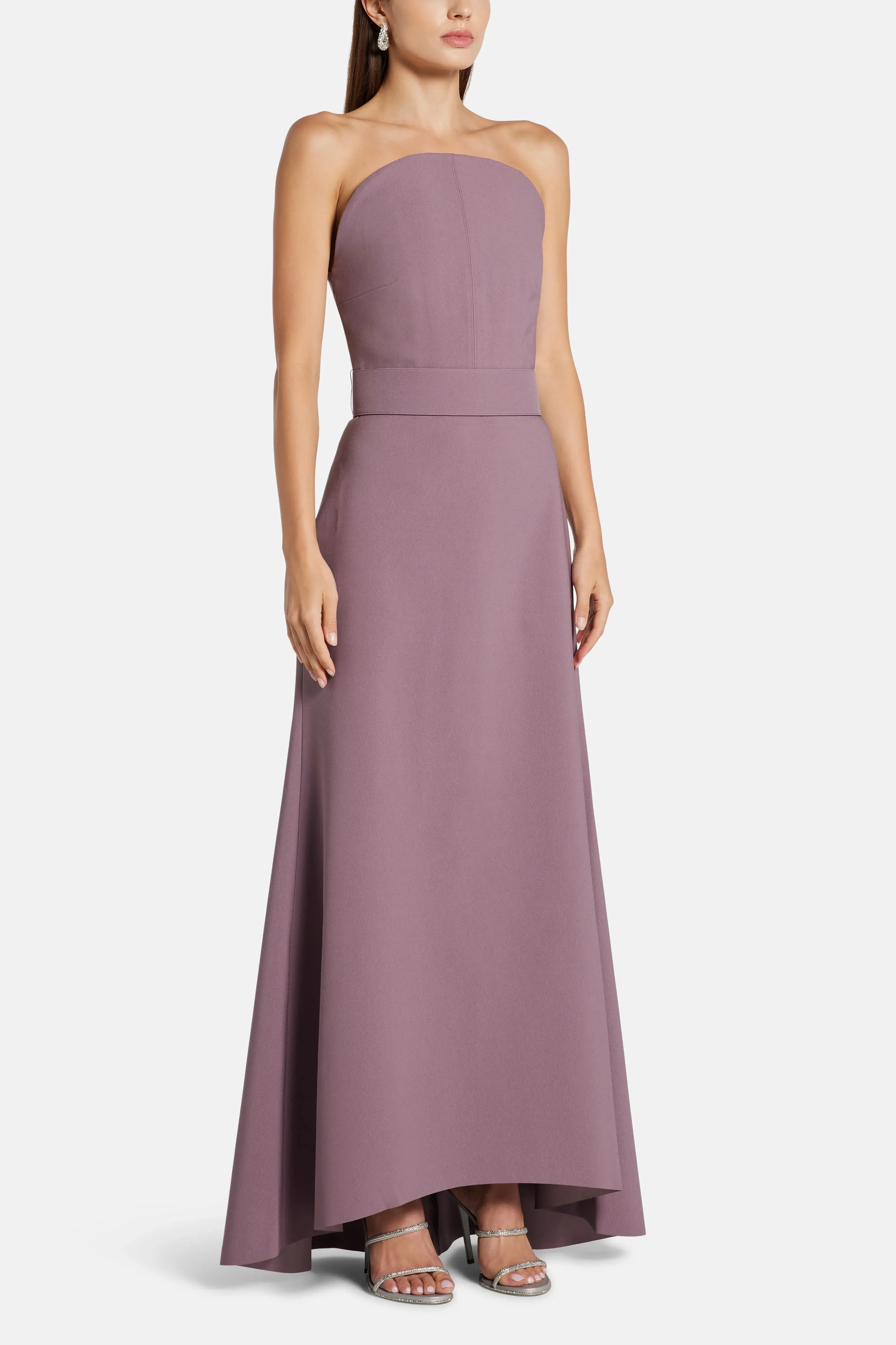Solace London Ember Strapless Maxi Dress in Purple
