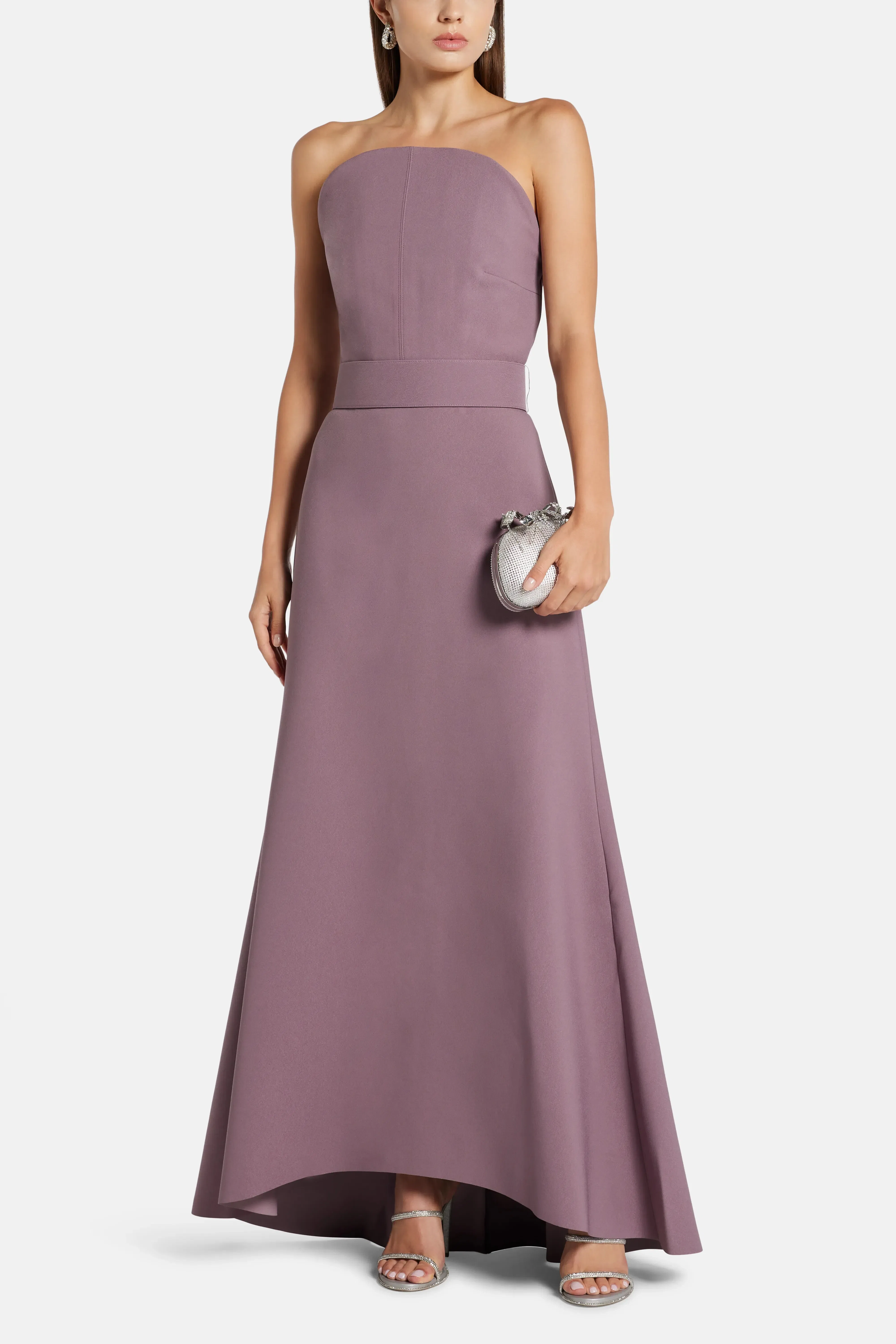 Solace London Ember Strapless Maxi Dress in Purple