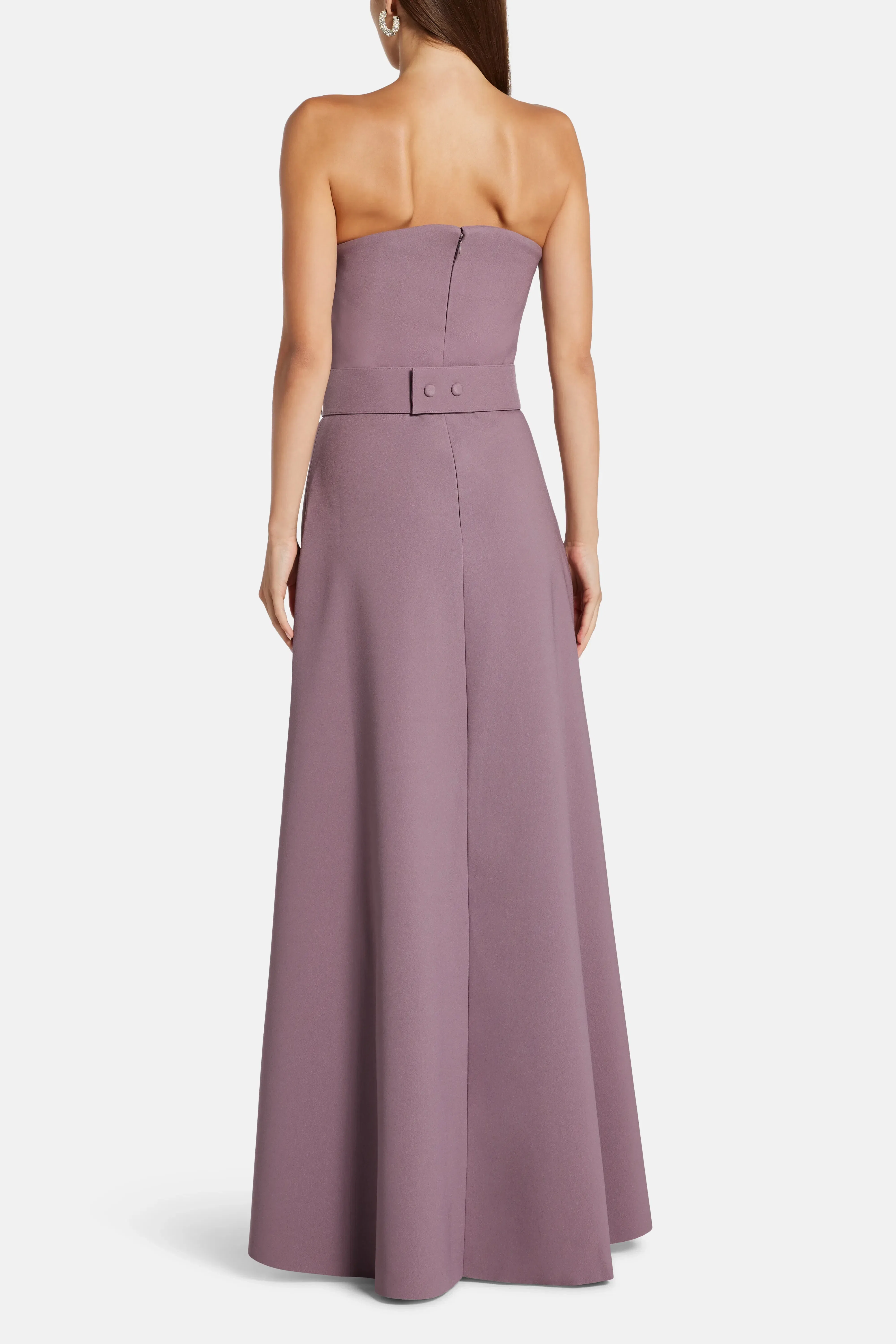 Solace London Ember Strapless Maxi Dress in Purple