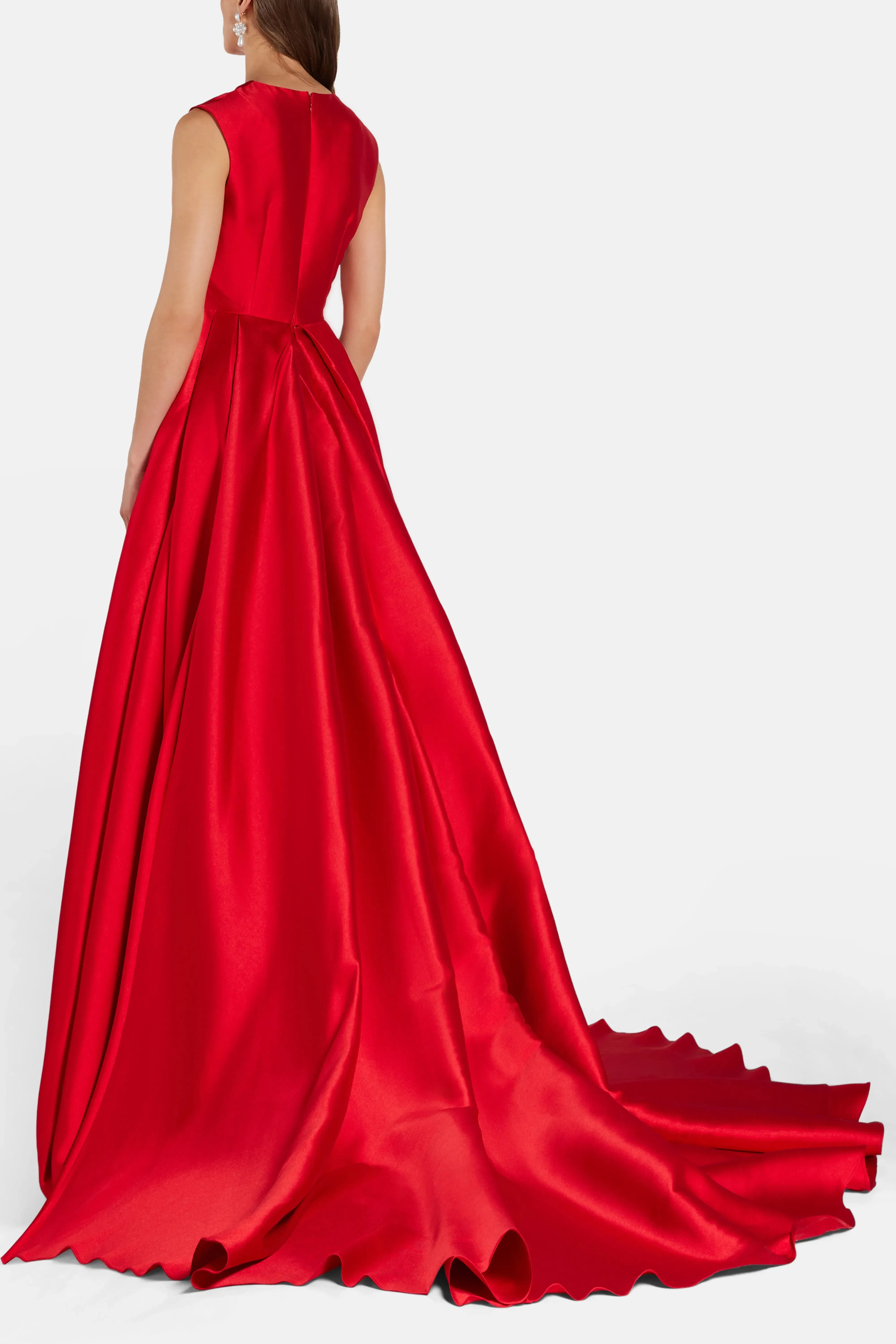 Solace London Larsen Sleeveless Evening Gown Red