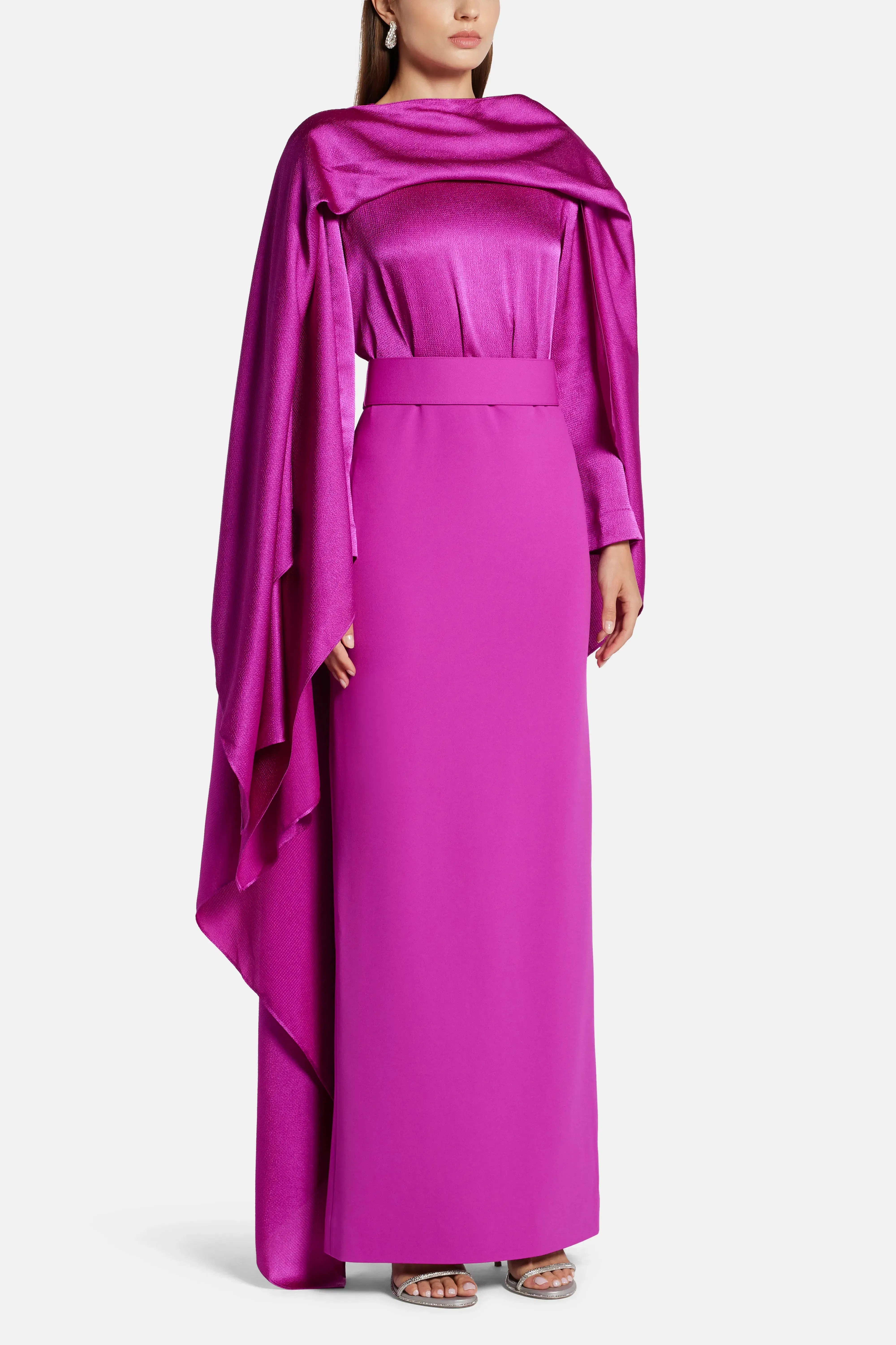 Solace London Rosalia Maxi Dress in Pink