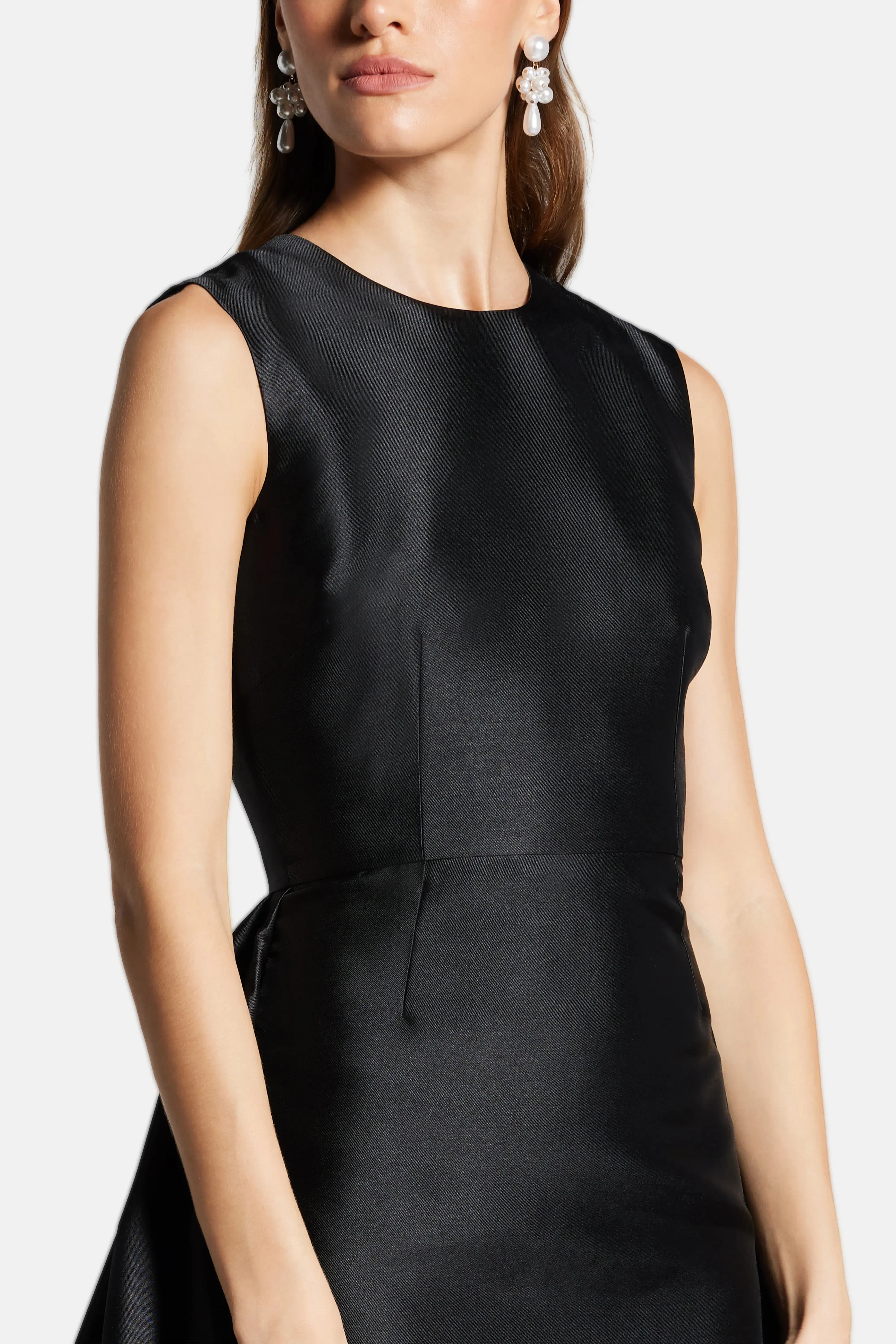 Solace London Larsen Sleeveless Evening Dress in Black