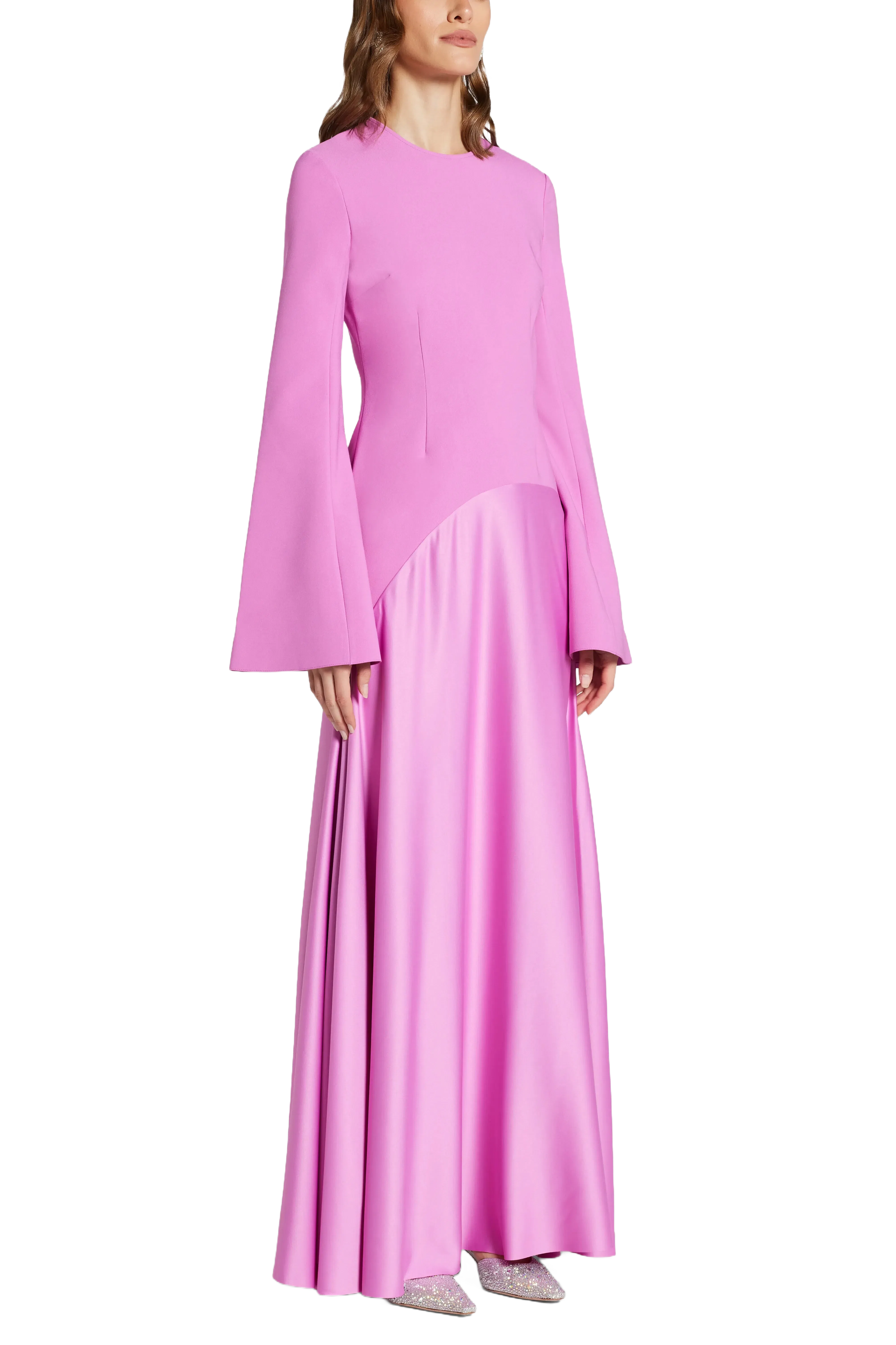Solace London Storm Evening Dress in Pink