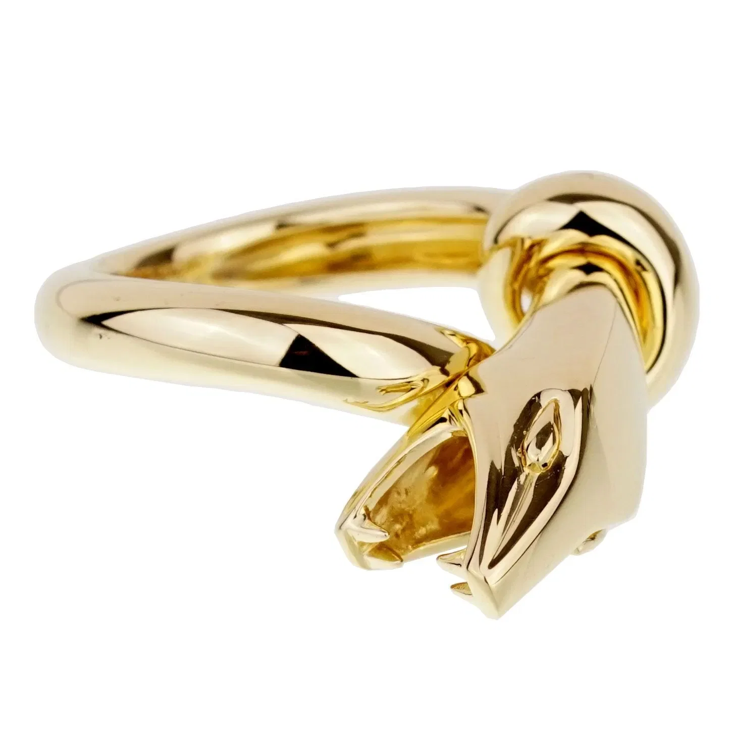 Boucheron Snake Kaa 18k Yellow Gold Ring Sz 5