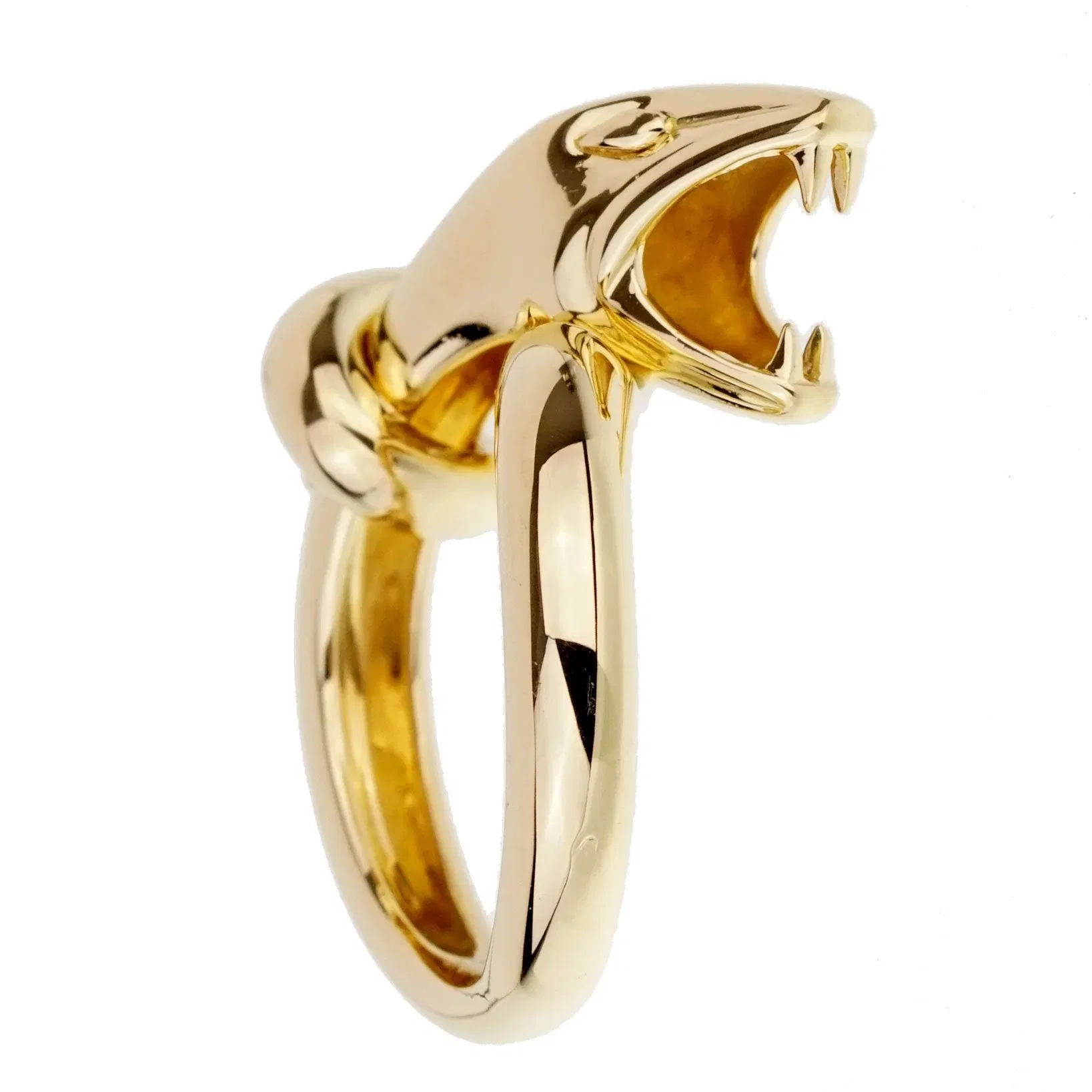 Boucheron Snake Kaa 18k Yellow Gold Ring Sz 5