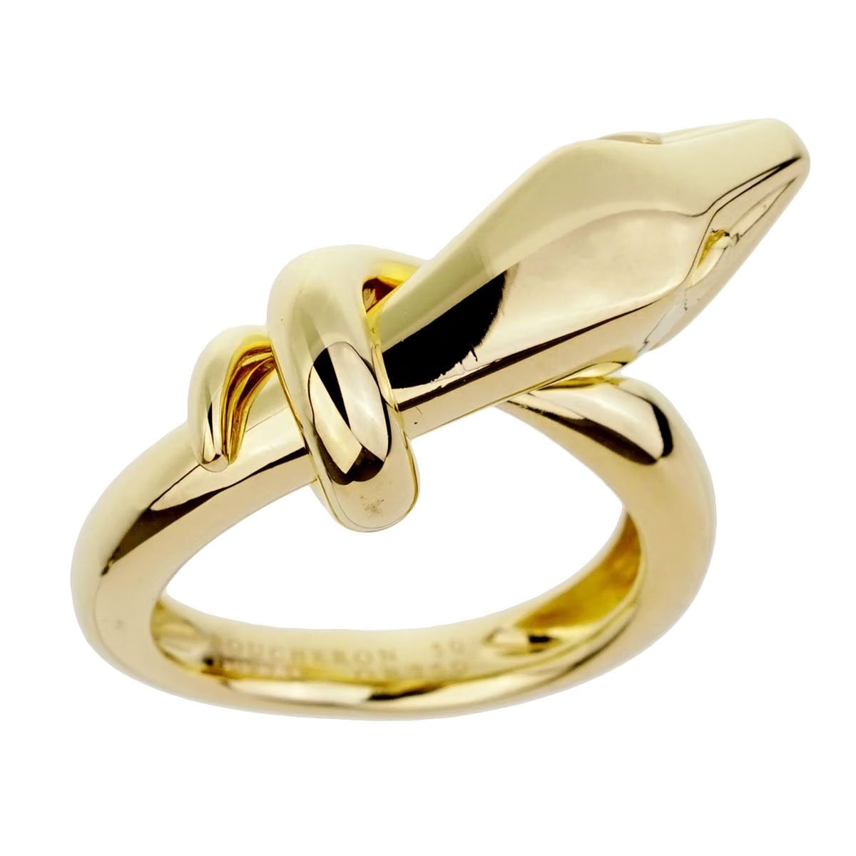Boucheron Snake Kaa 18k Yellow Gold Ring Sz 5