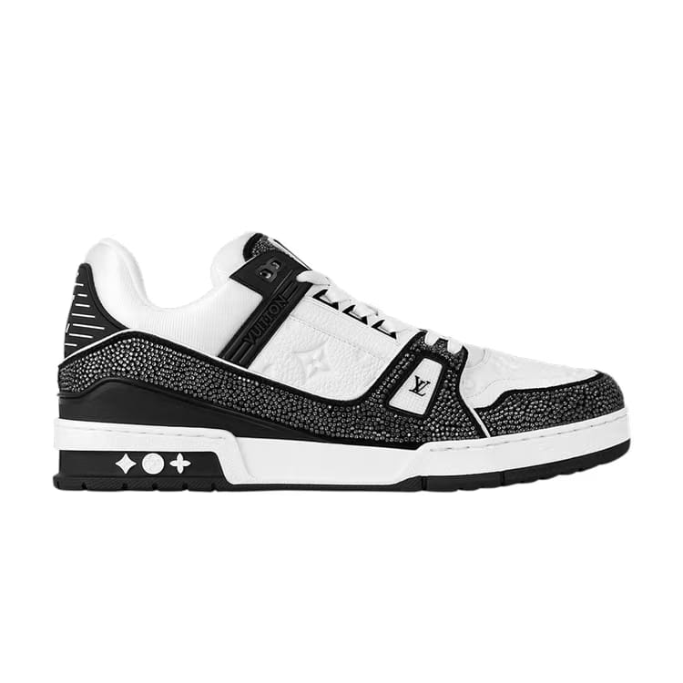 Louis Vuitton Trainer Swarovski - White Black