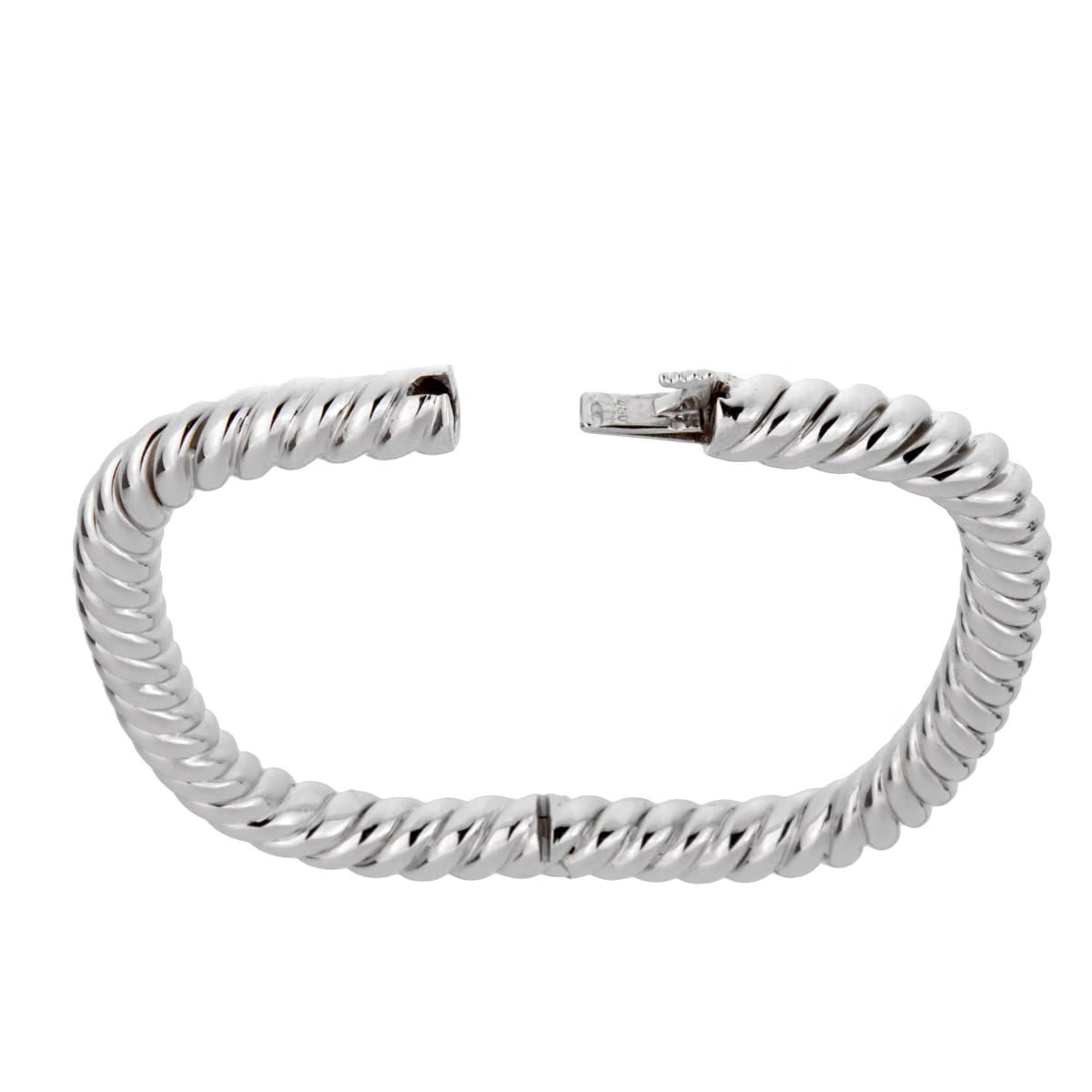 Van Cleef & Arpels Van Cleef Arpels Braided 18k White Gold Bangle Bracelet
