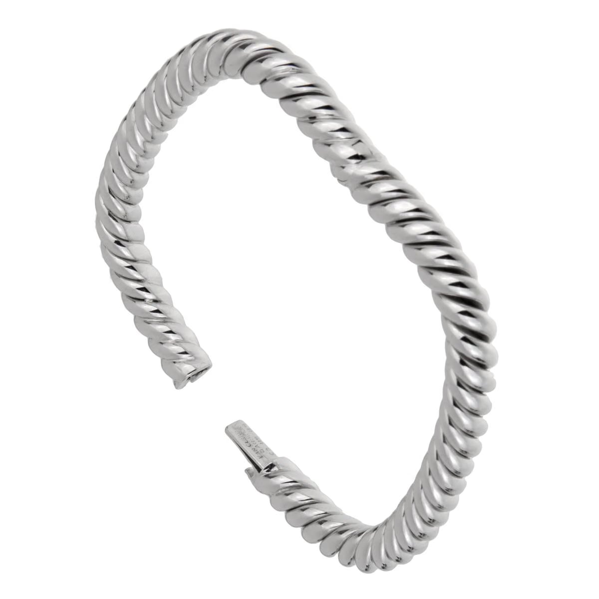 Van Cleef & Arpels Van Cleef Arpels Braided 18k White Gold Bangle Bracelet