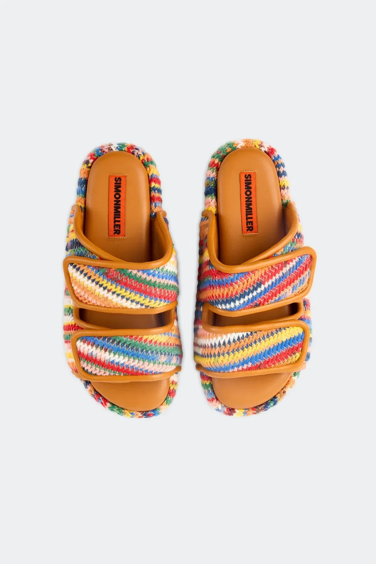 Simon Miller Cro Multicolor Flat Sandals in Yellow