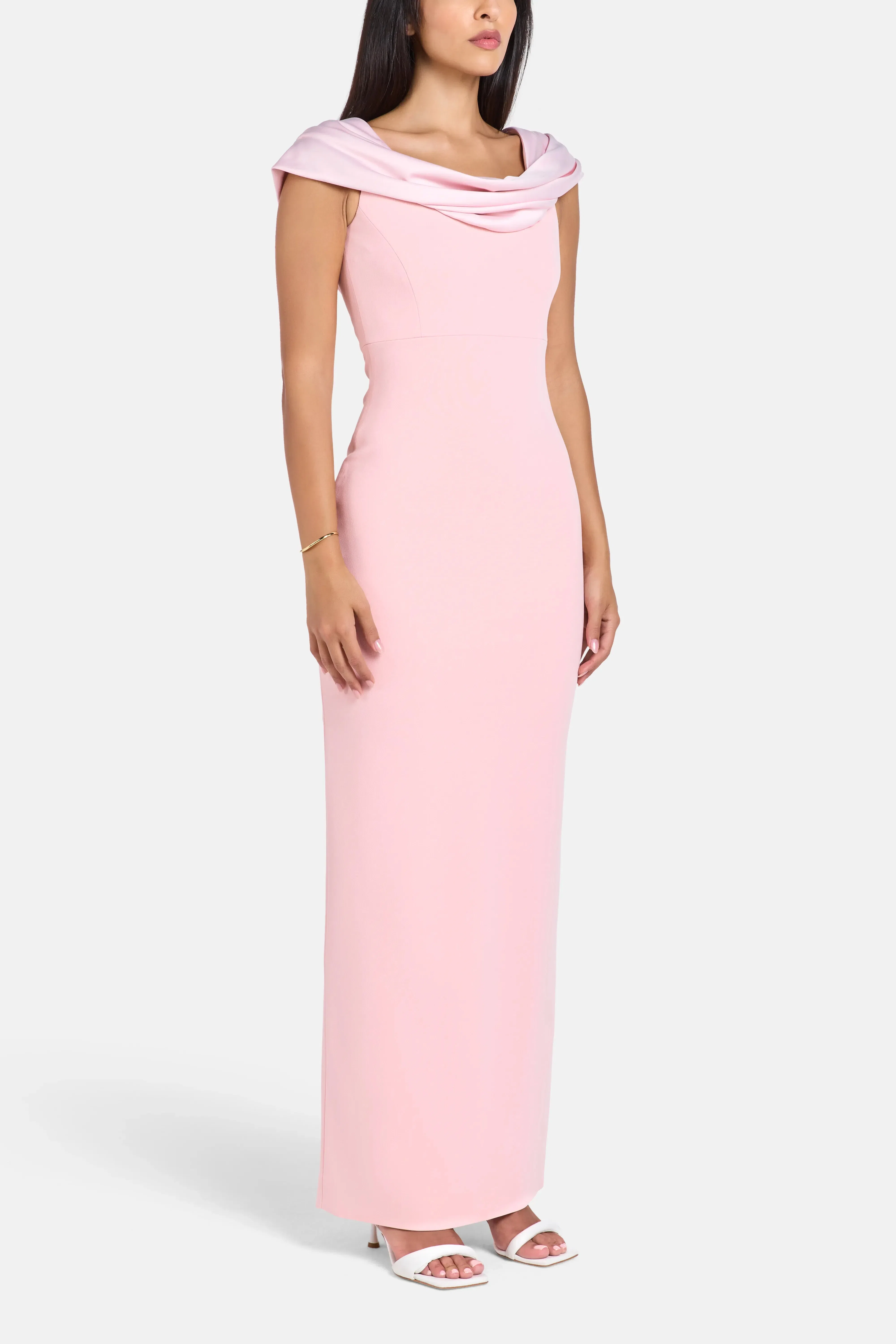 Solace London Adele Evening Dress in Pink