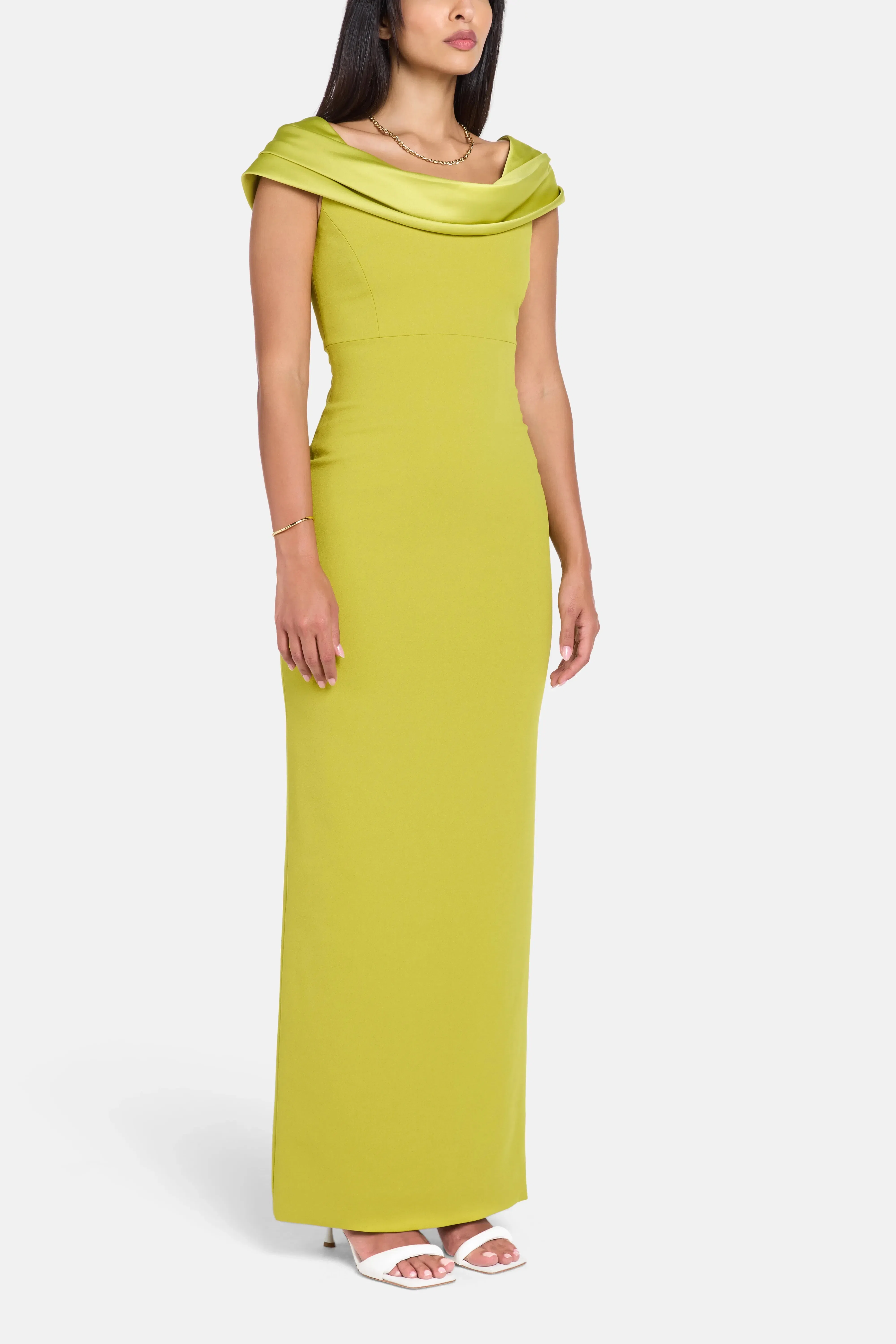 Solace London Adele Evening Dress in Green
