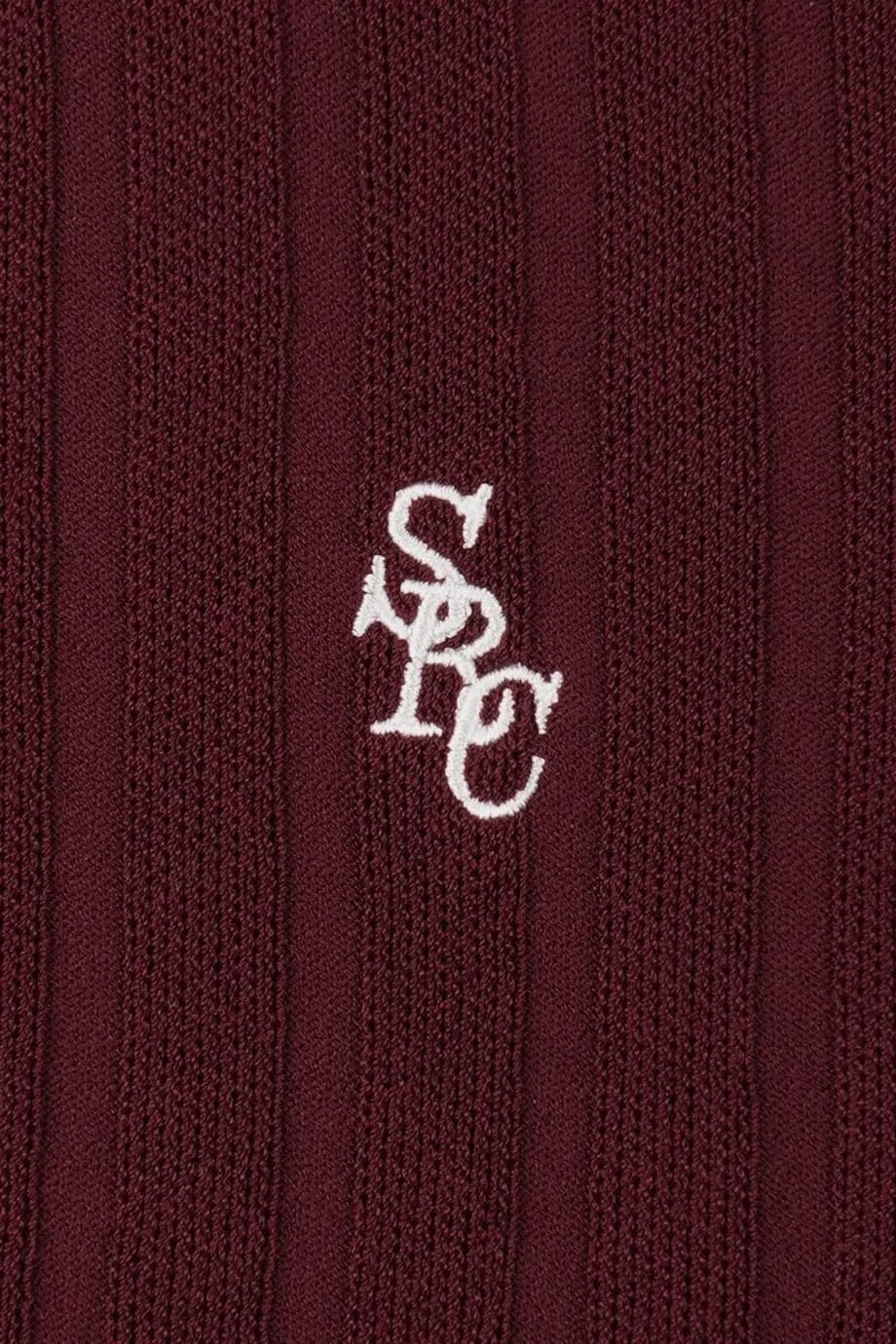 Sporty & Rich SRC Ribbed Trousers in Red