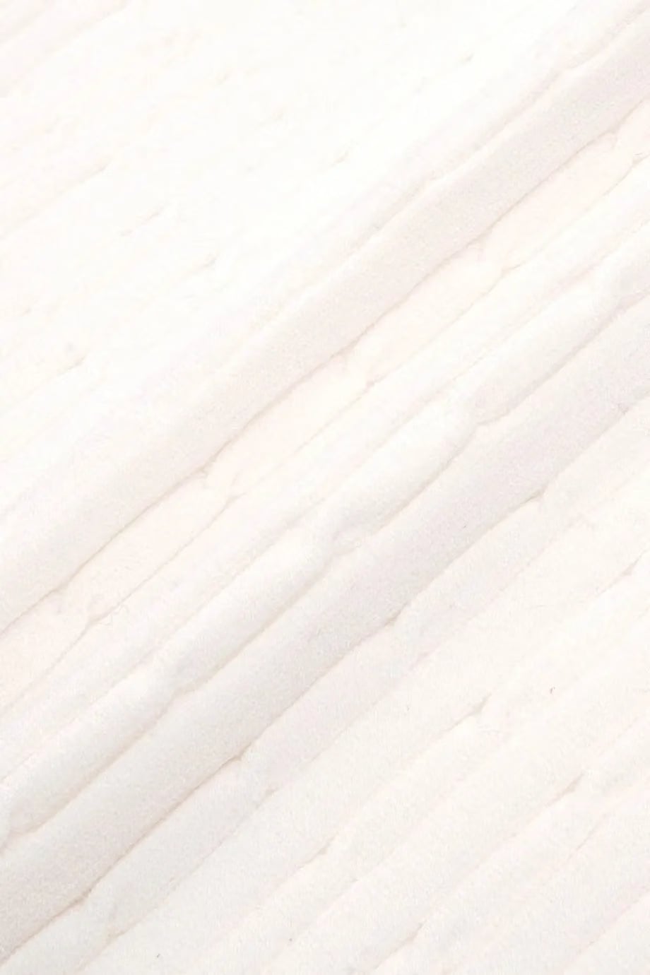 Sporty & Rich Signature Logo Mini Cable Polo T-Shirt in White