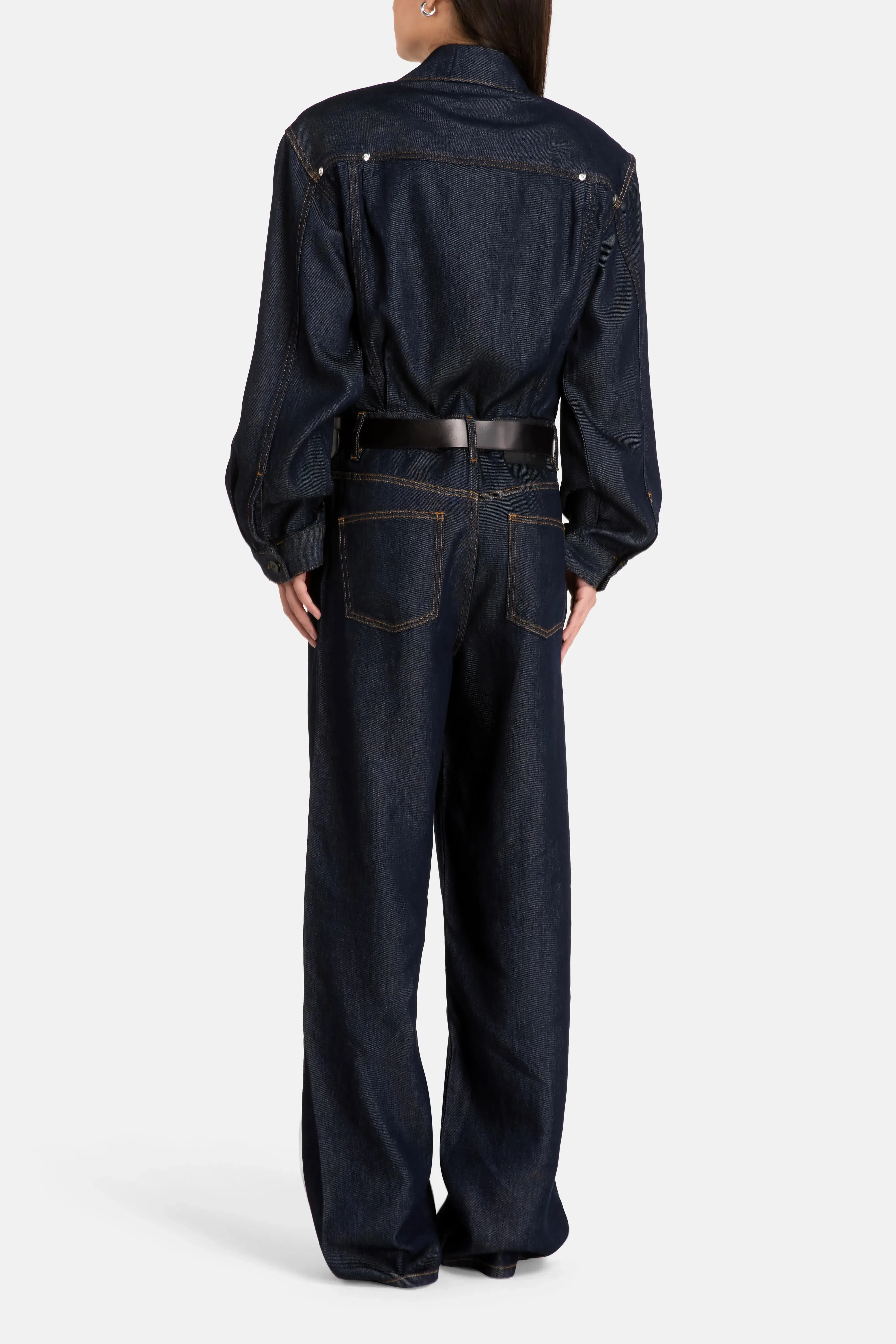 IRO Rafaele Denim Jumpsuit in Blue