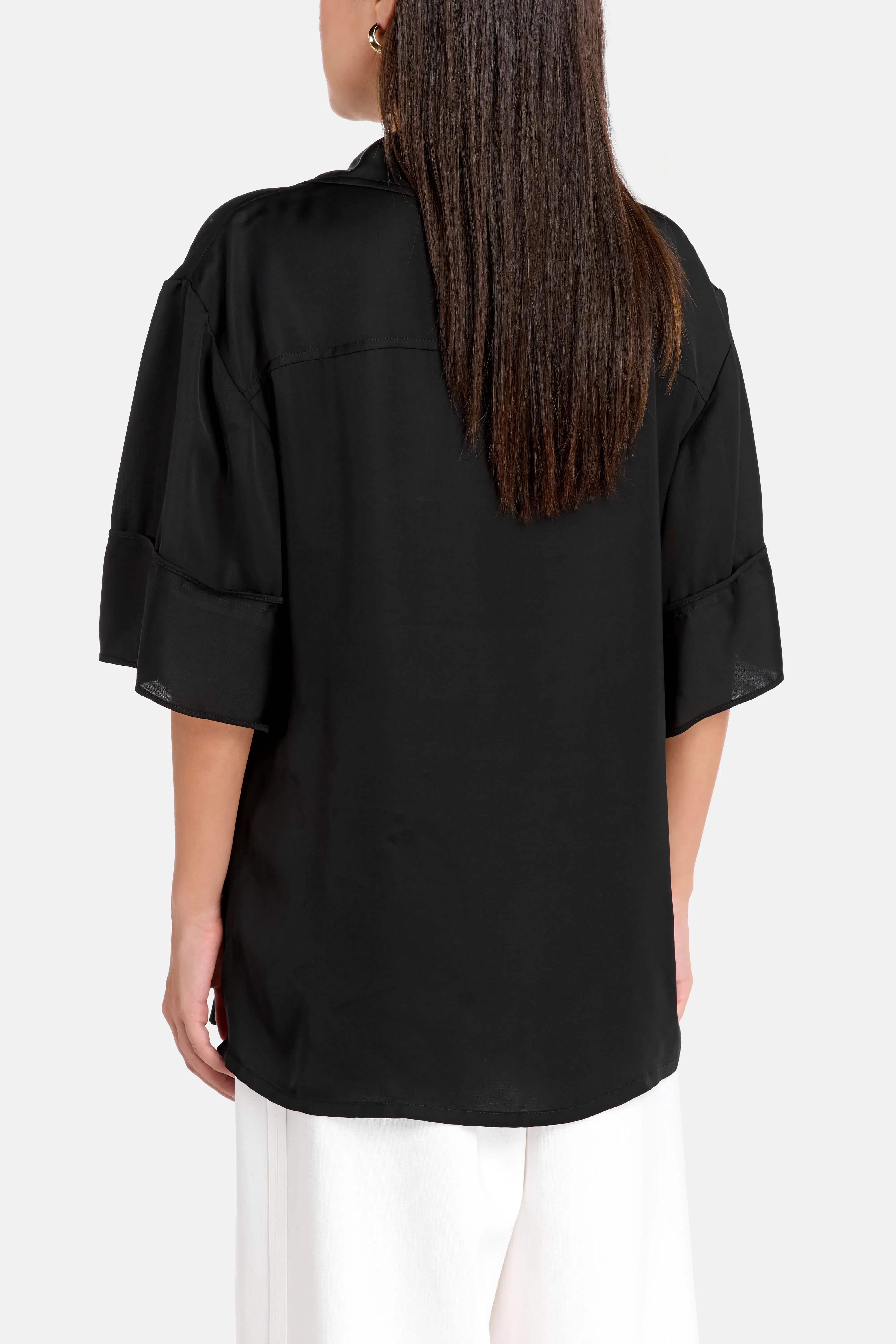 IRO Umini V Neck Blouse in Black
