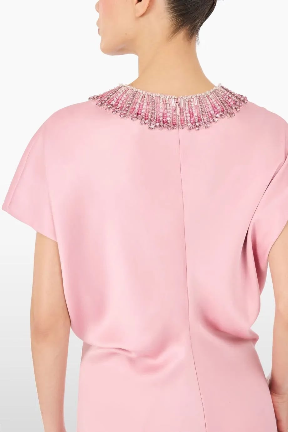 Jenny Packham Novak Embellished Evening Dress in Pink