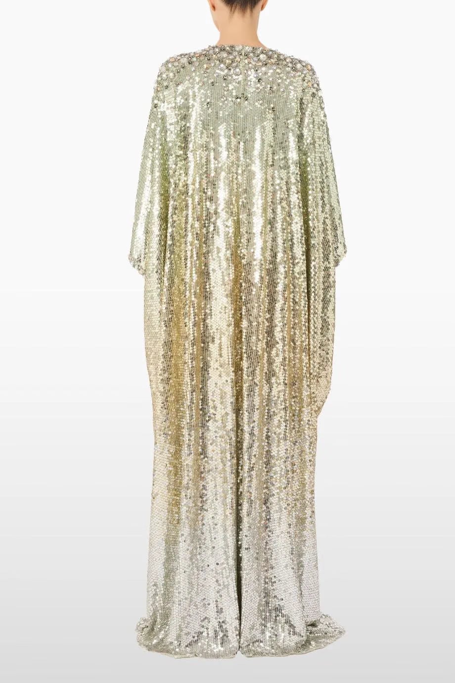 Jenny Packham Fontaine Embellished Evening Dress in Green