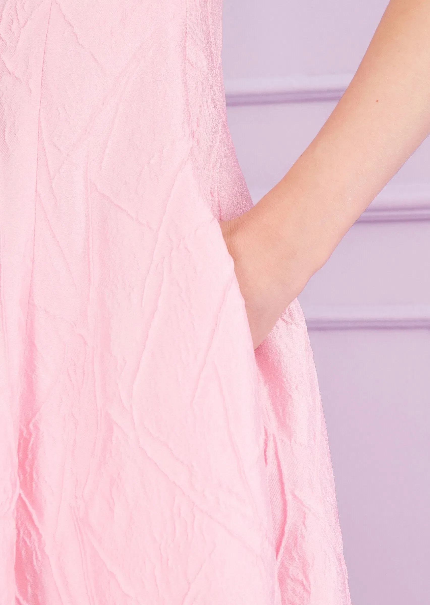 Talbot Runhof Mikado Jacquard Midi Dress in Pink