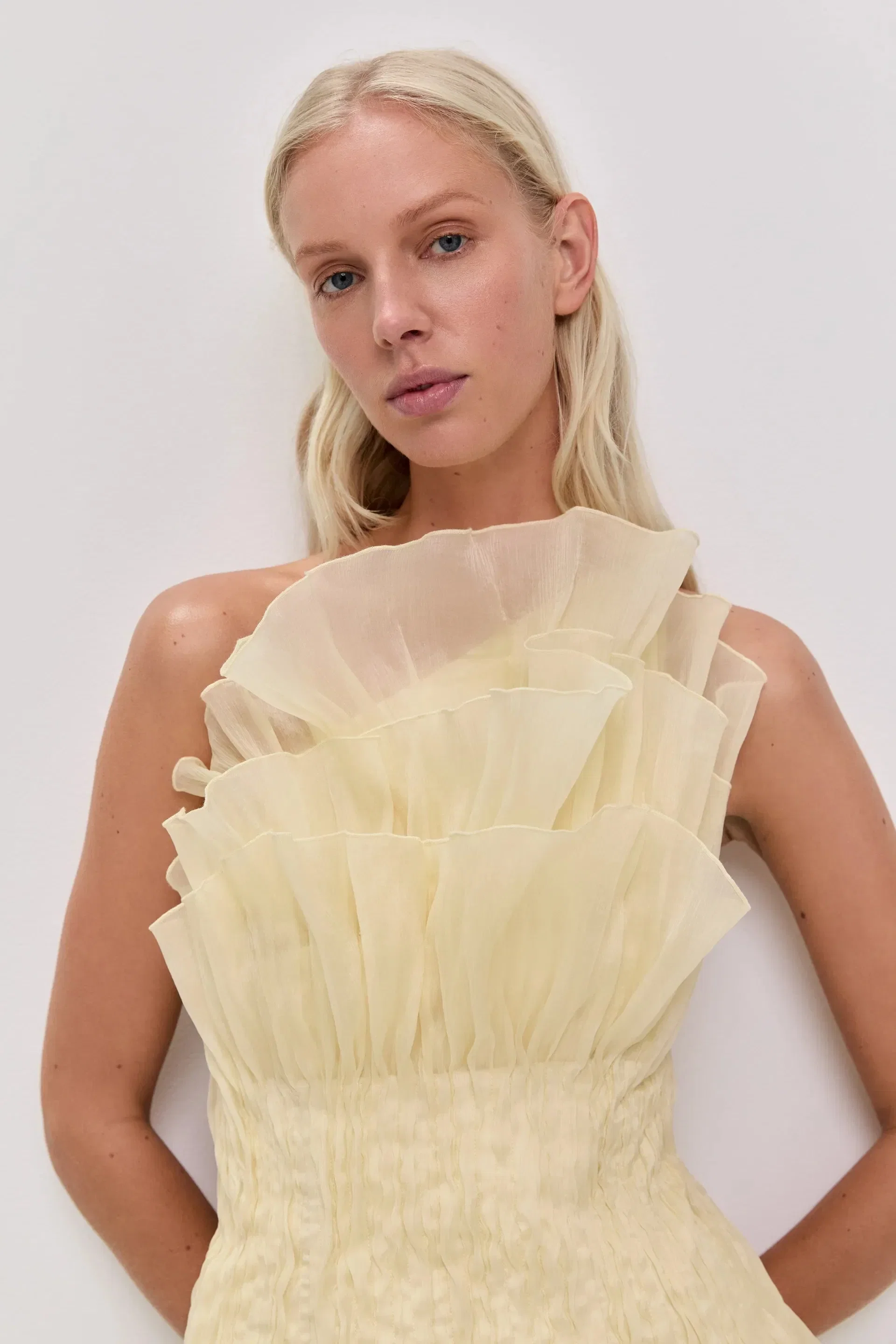 Aje Nisha Sleeveless Mini Dress in Yellow