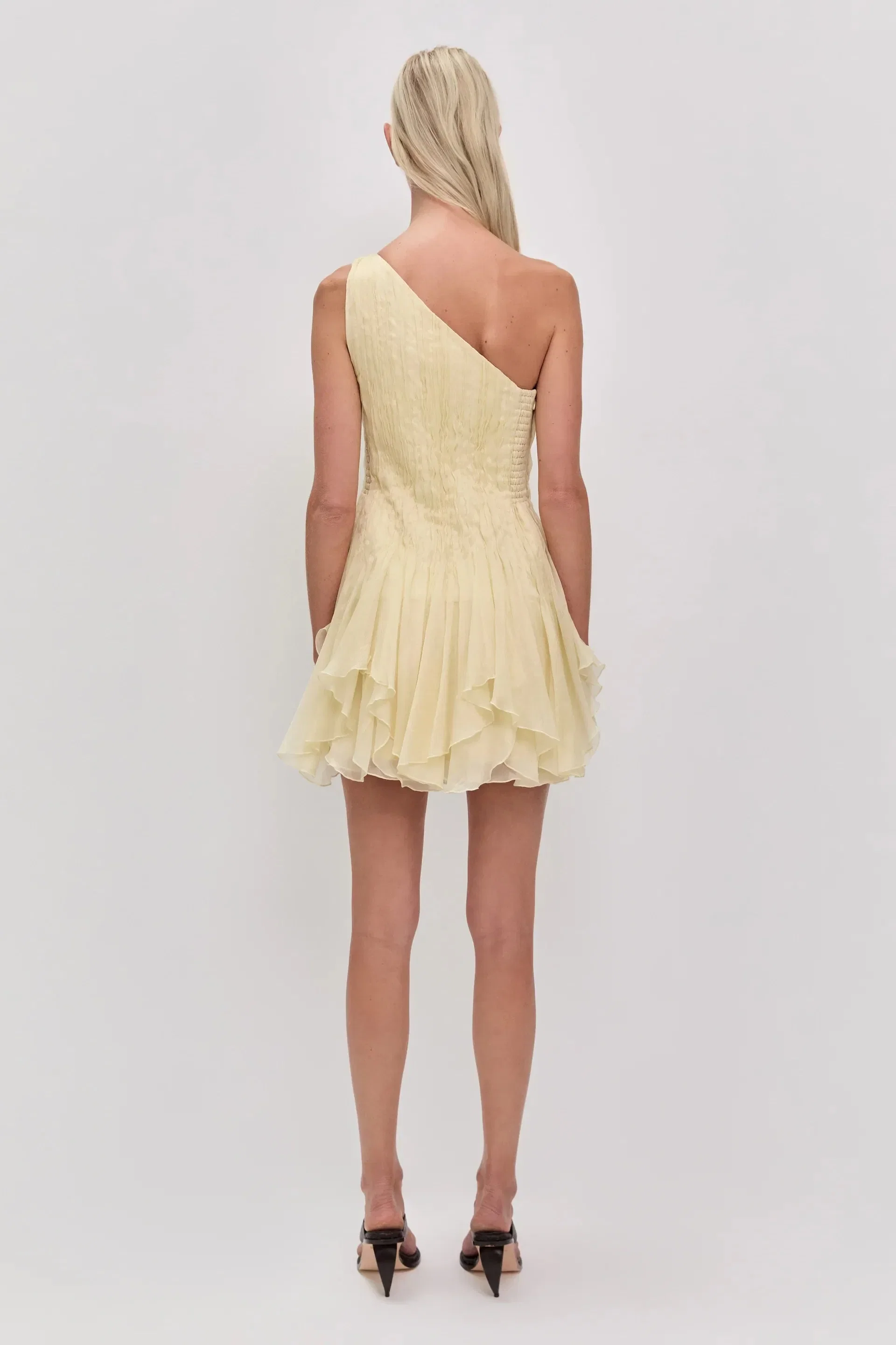 Aje Nisha Sleeveless Mini Dress in Yellow