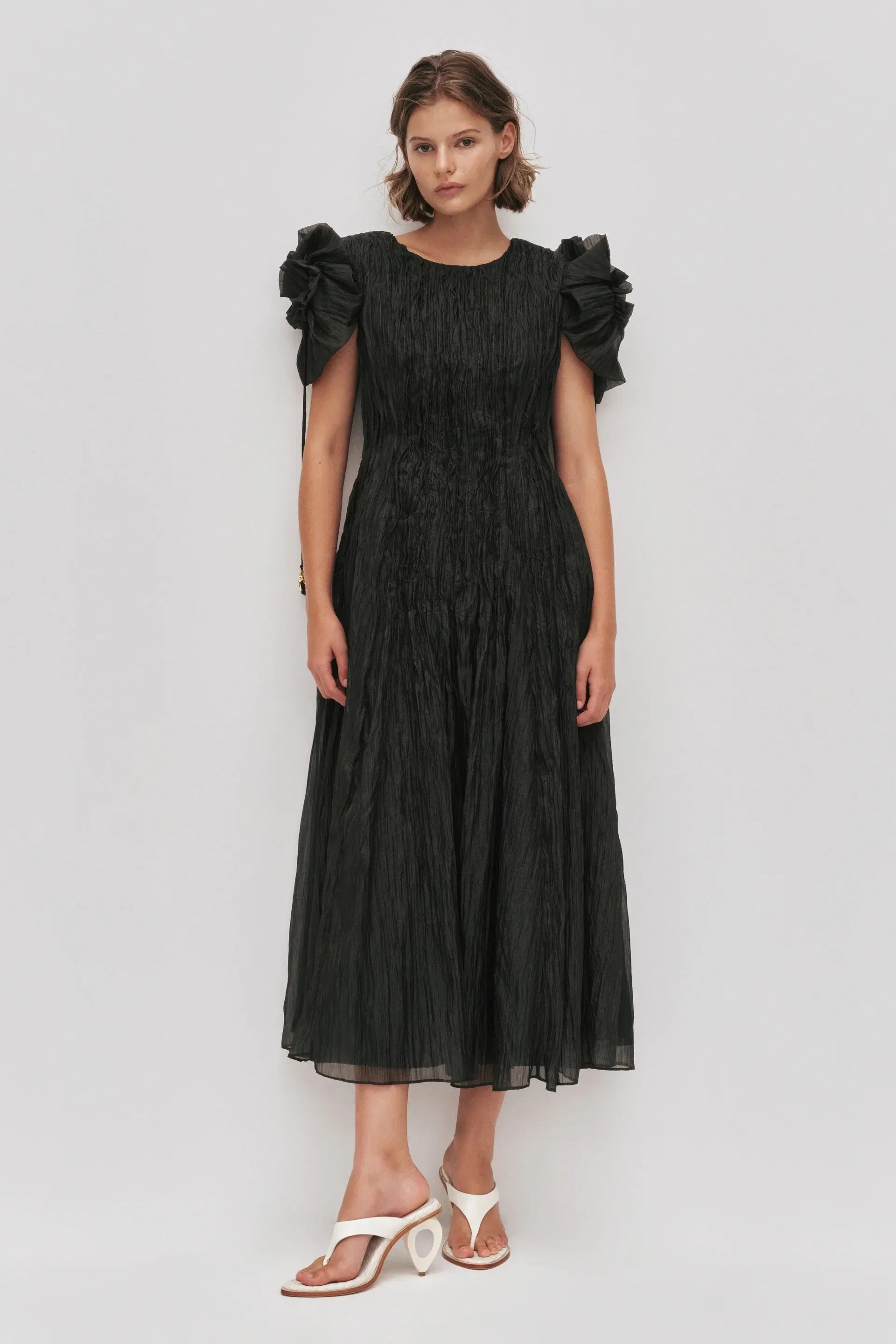 Aje Angeli Midi Dress in Green