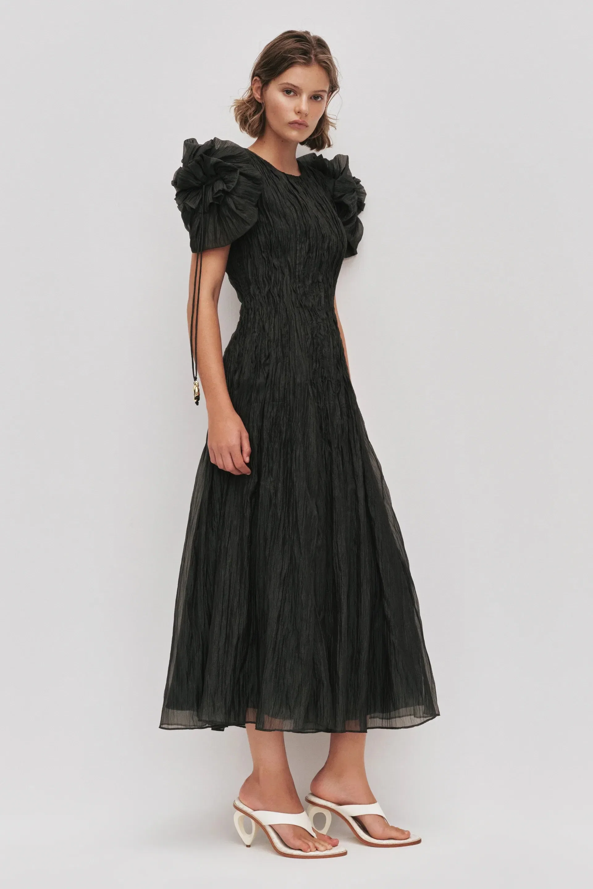 Aje Angeli Midi Dress in Green