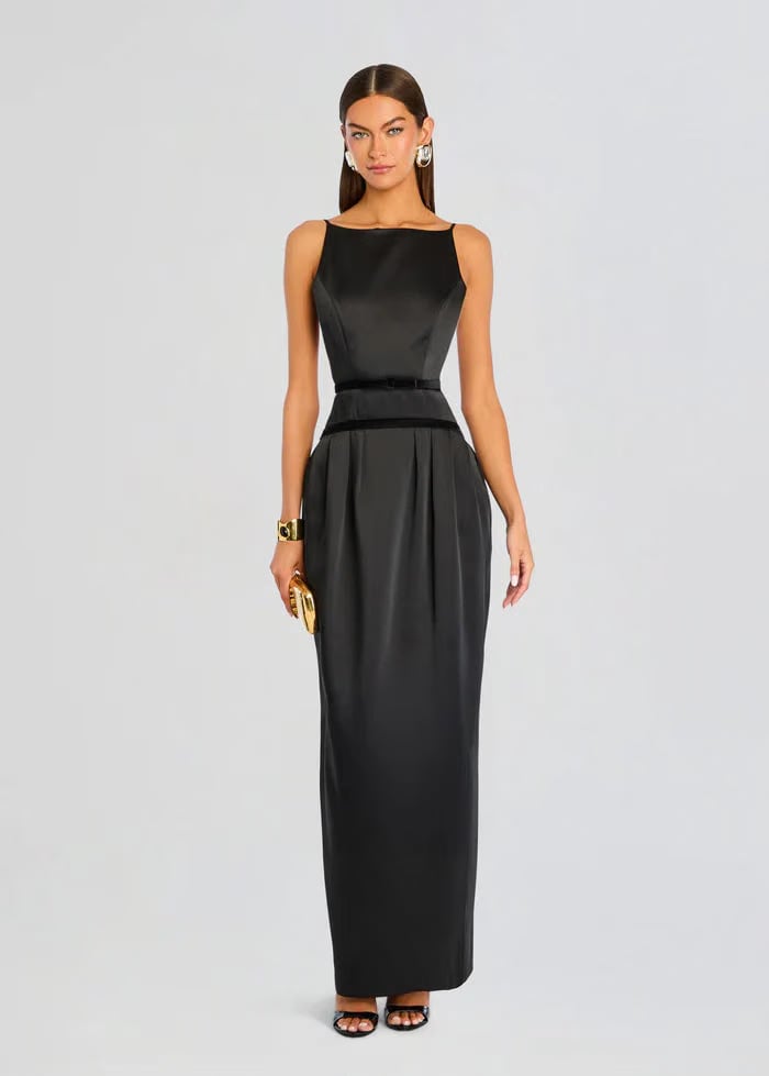 Retrofete Campbell Sleeveless Maxi Dress in Black