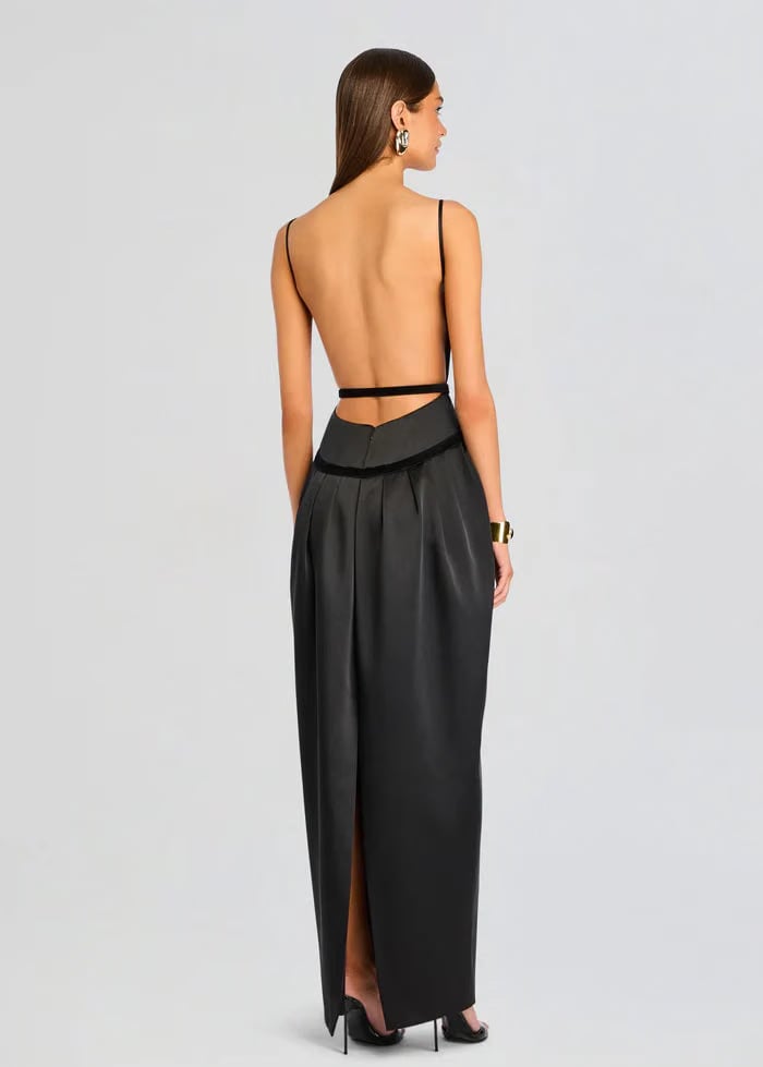 Retrofete Campbell Sleeveless Maxi Dress in Black
