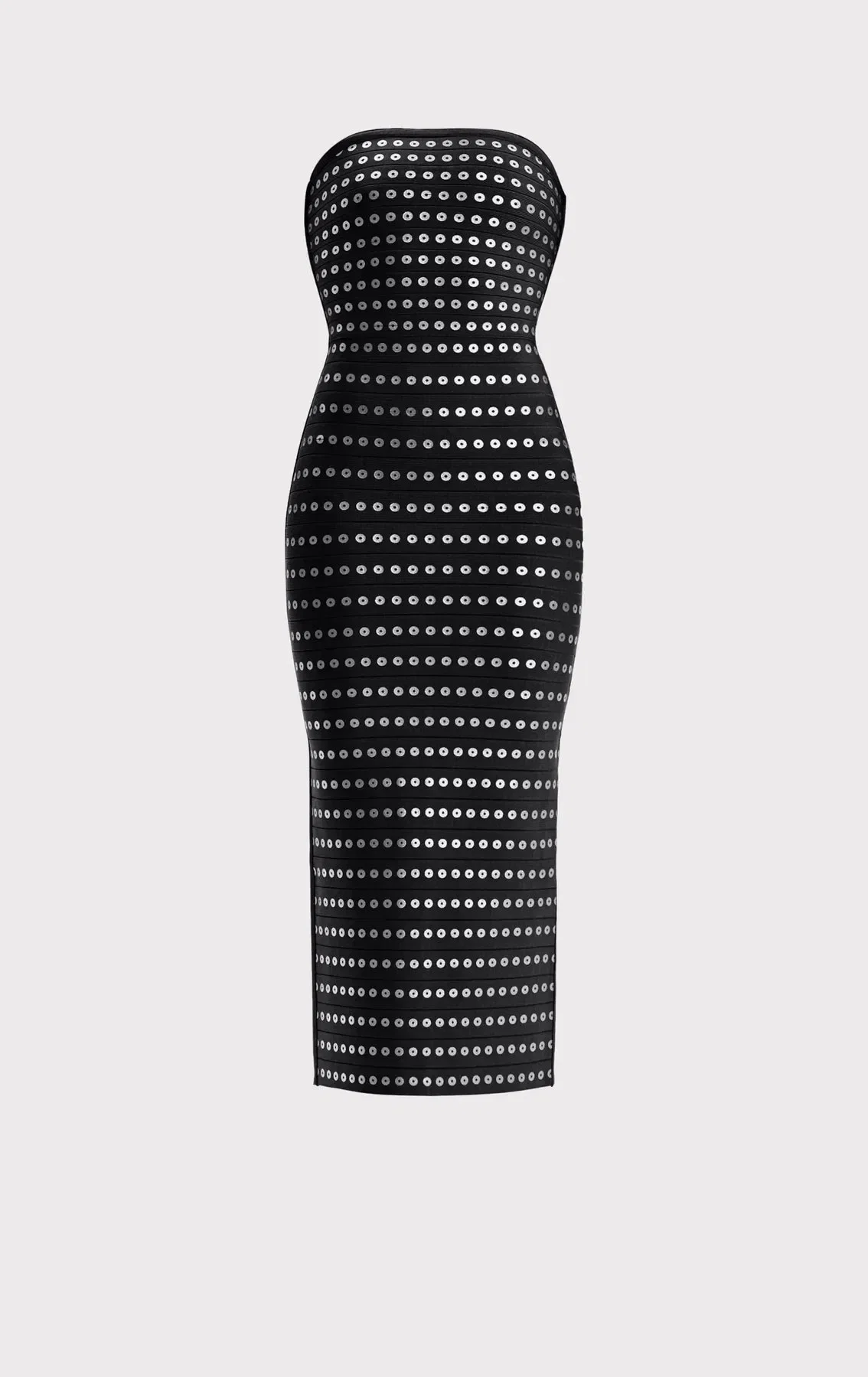 Hervé Léger Eira Bandage Knit Midi Dress in Black