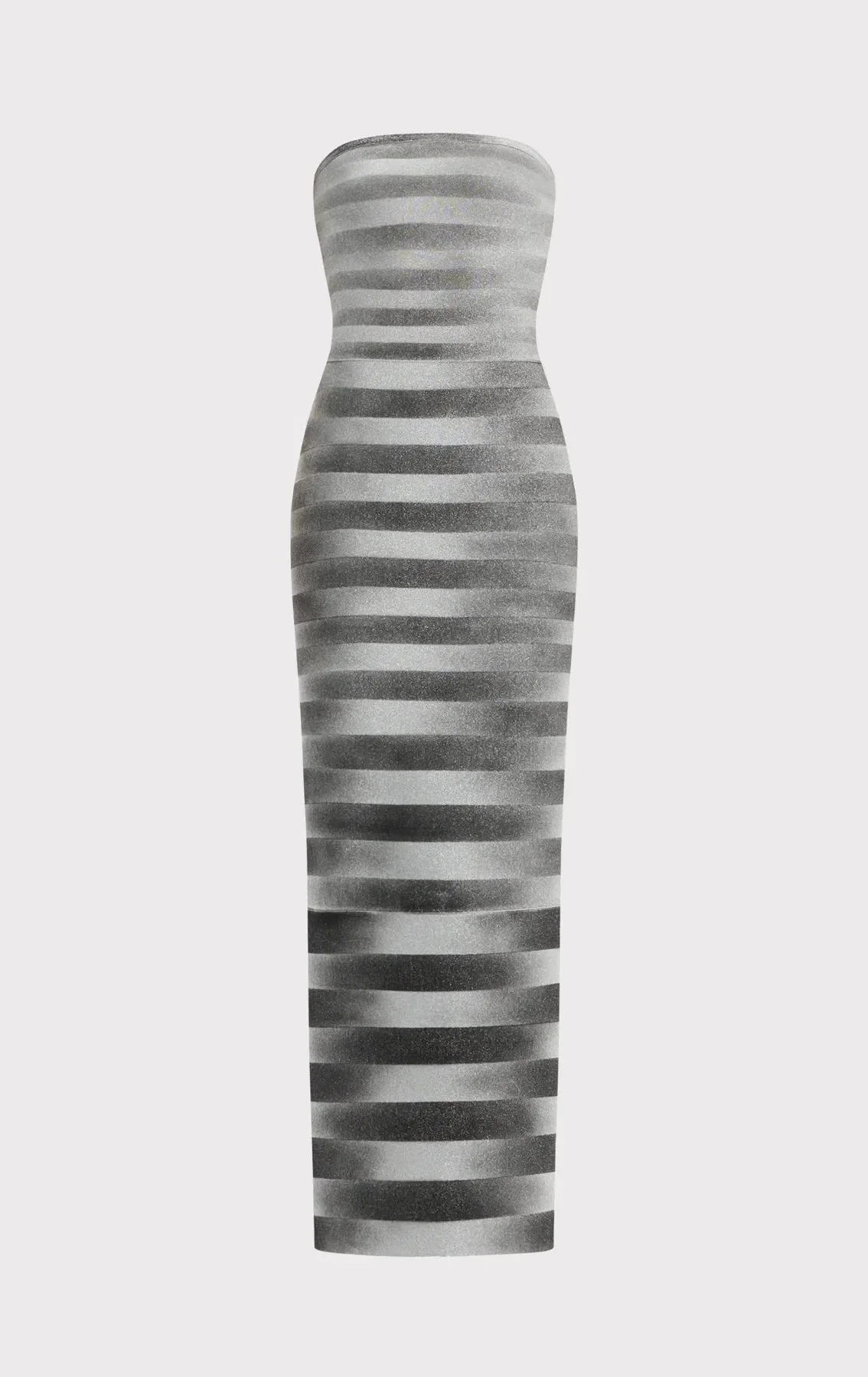 Hervé Léger Nia Bandage Knit Maxi Dress in Gold