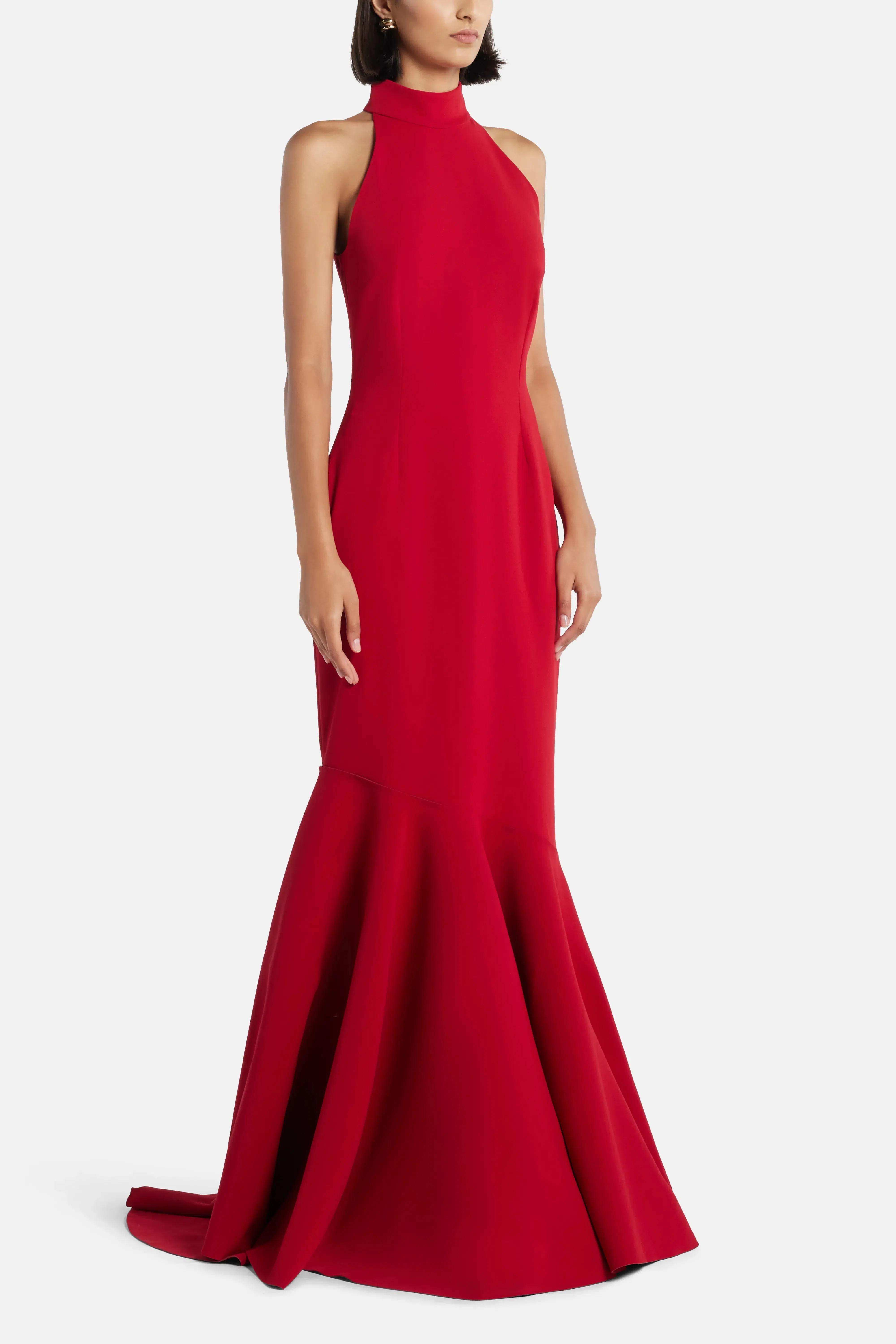 Solace London Kerra Evening Gown in Red