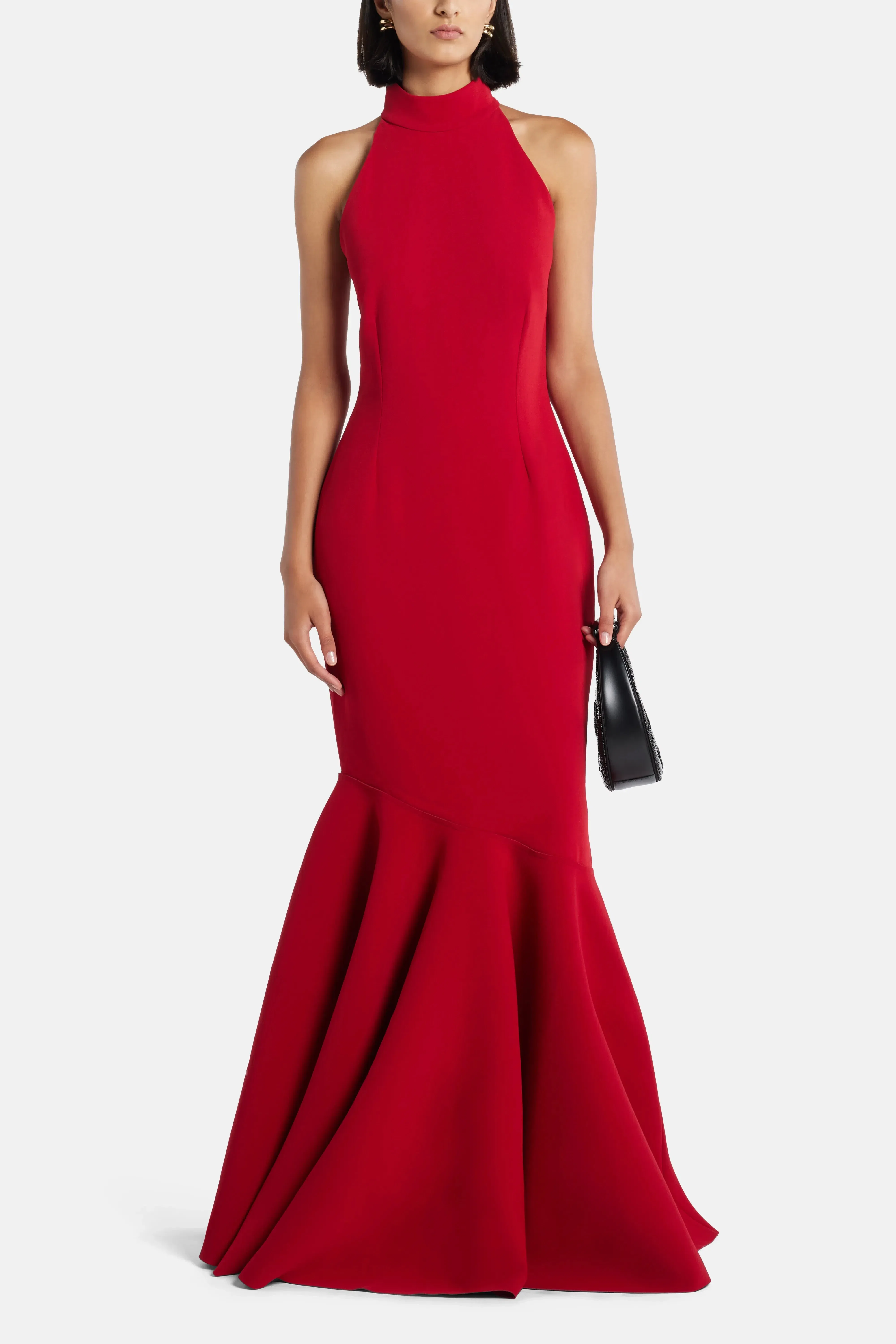 Solace London Kerra Evening Gown in Red