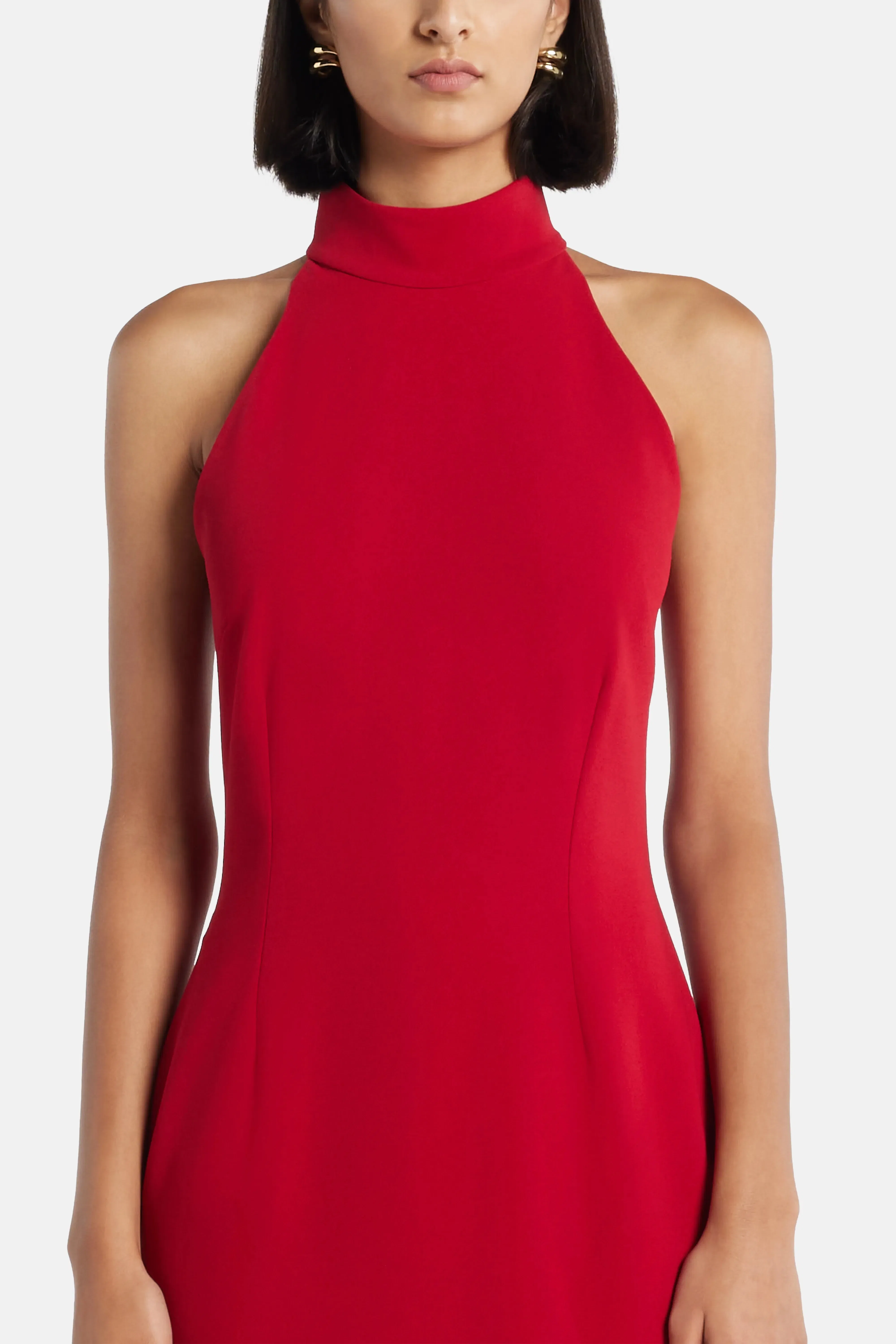 Solace London Kerra Evening Gown in Red