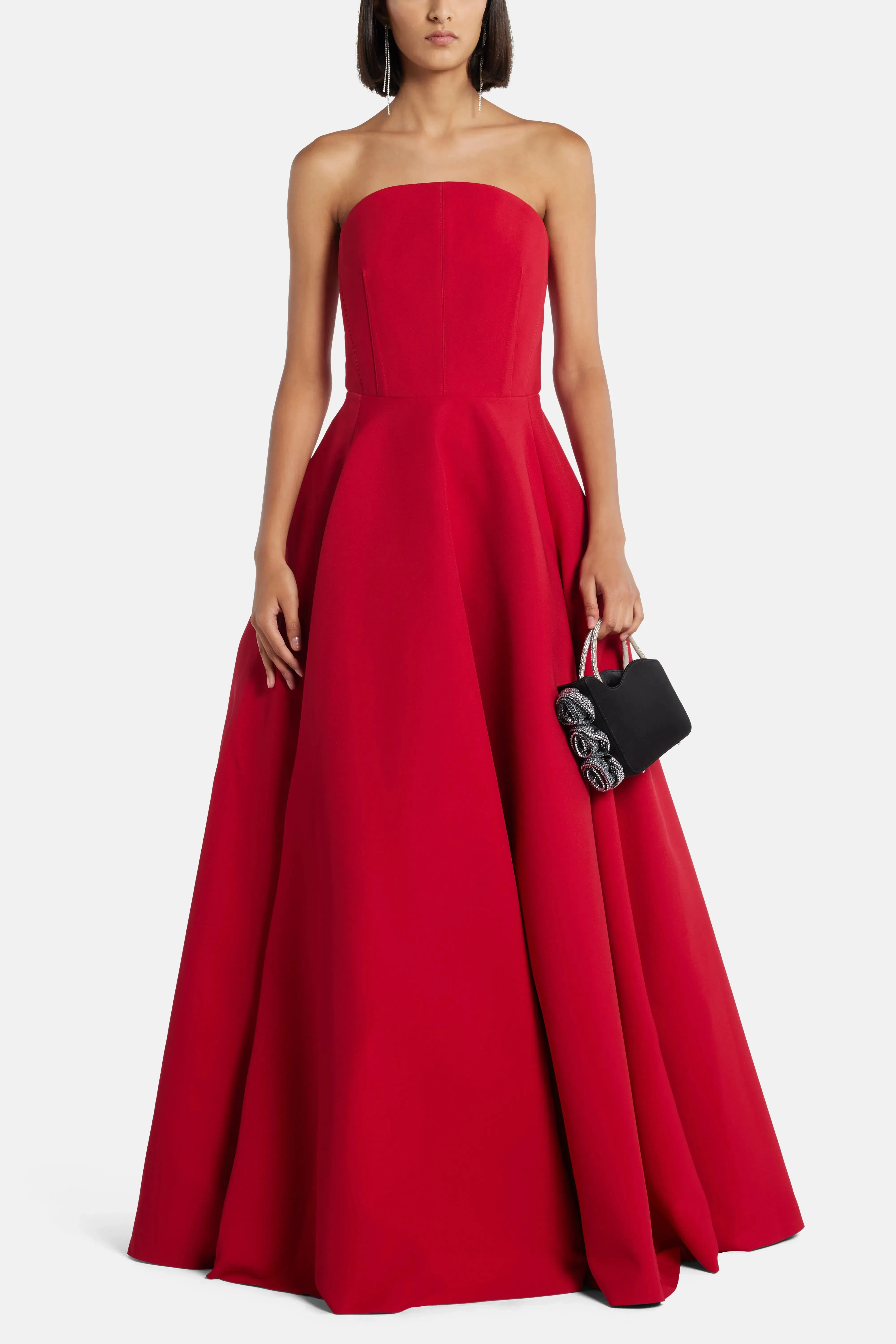 Solace London Mathilde Evening Gown in Red