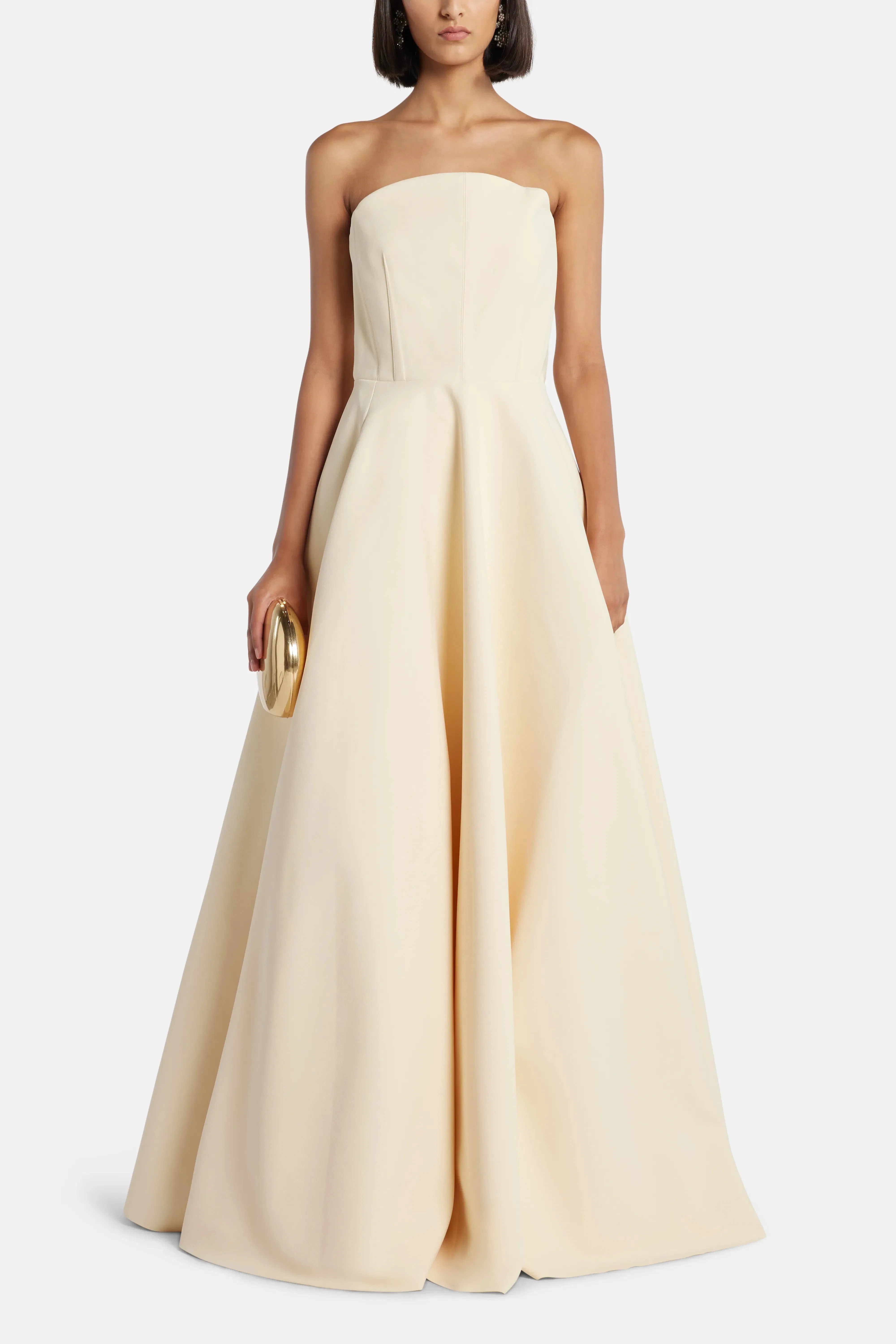Solace London Mathilde Evening Gown in White