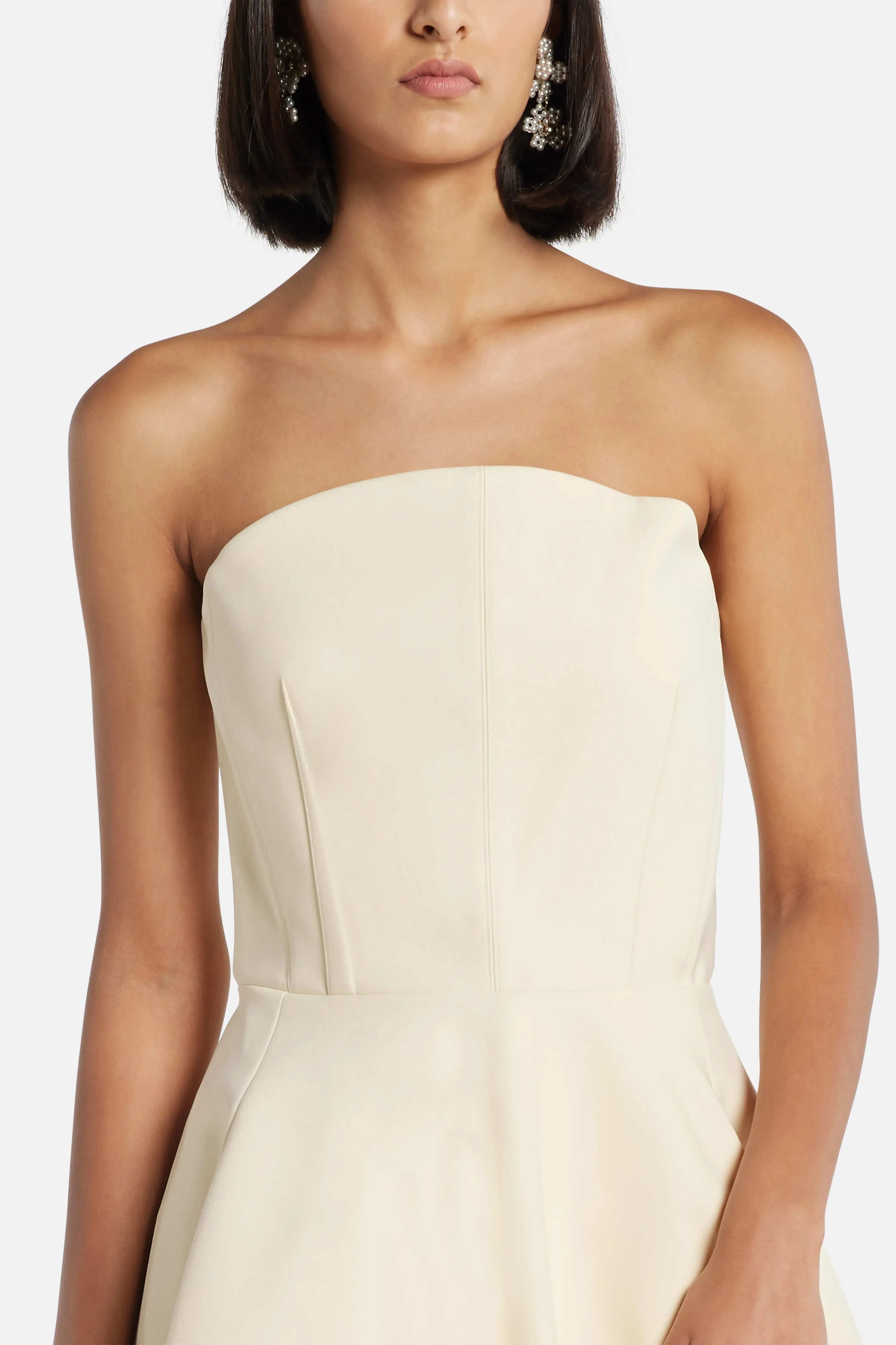 Solace London Mathilde Evening Gown in White