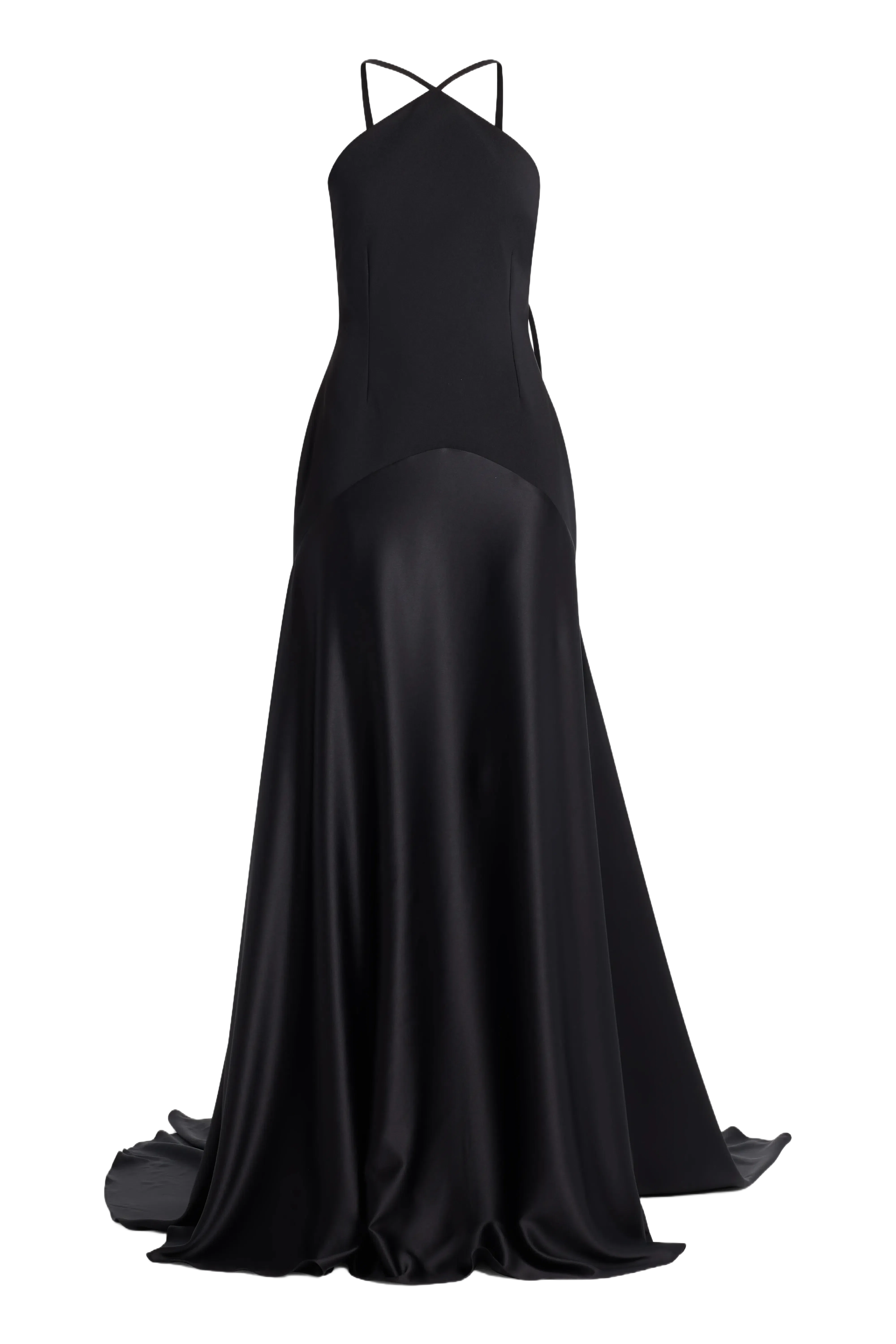 Solace London Florie Evening Gown in Black