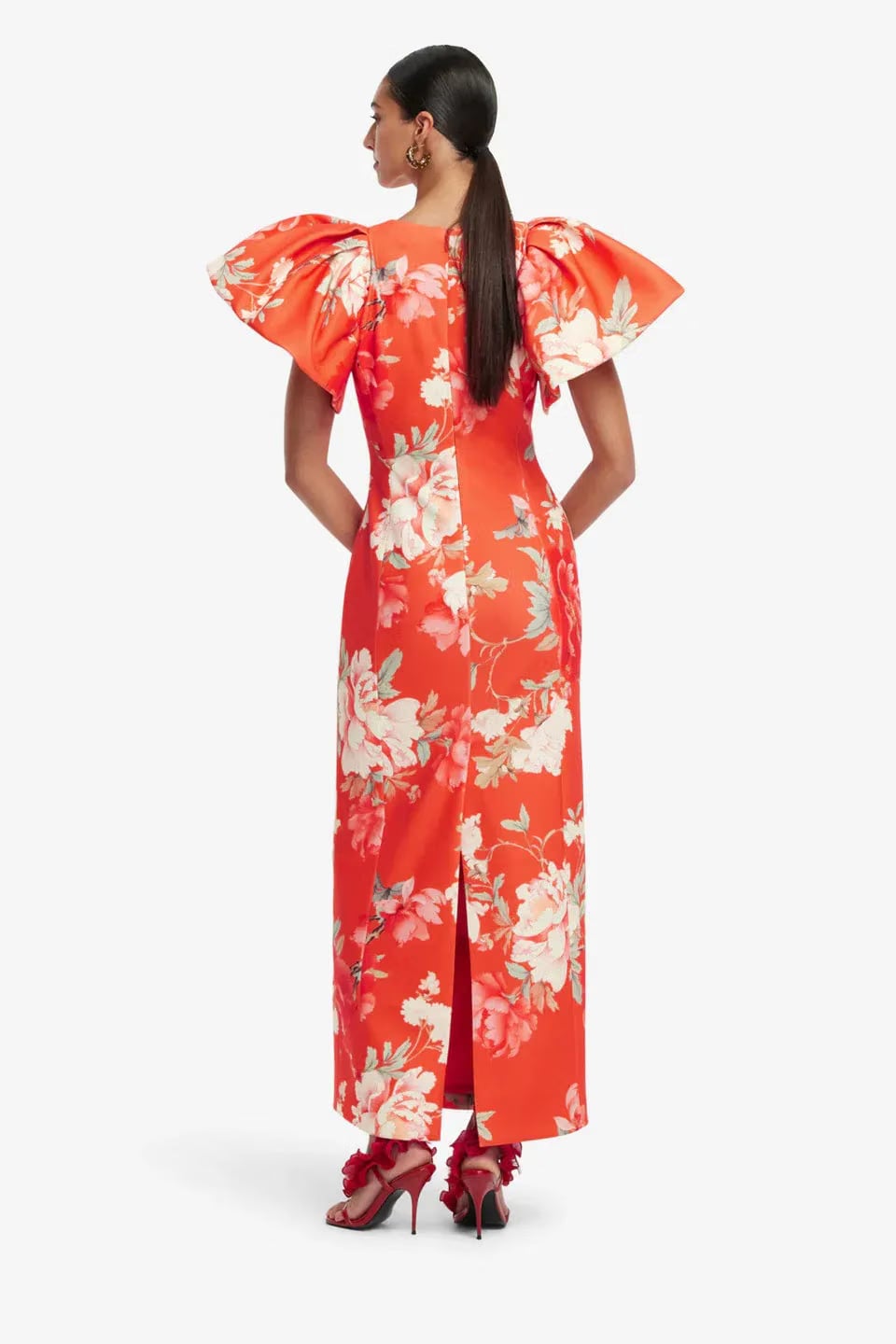 Leo Lin Lucinda Floral Maxi Dress in Orange