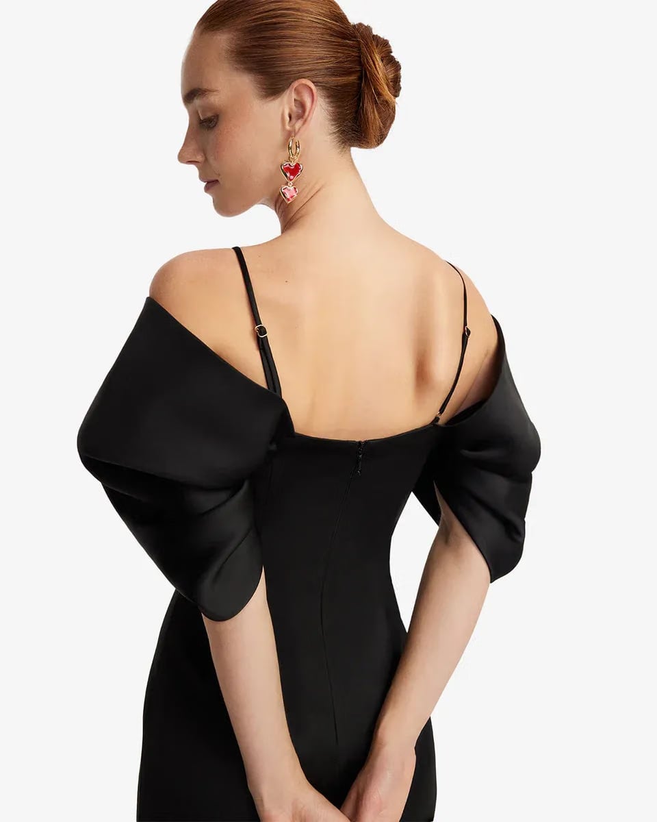 Leo Lin Arabella Embroidered Maxi Dress - Ebony