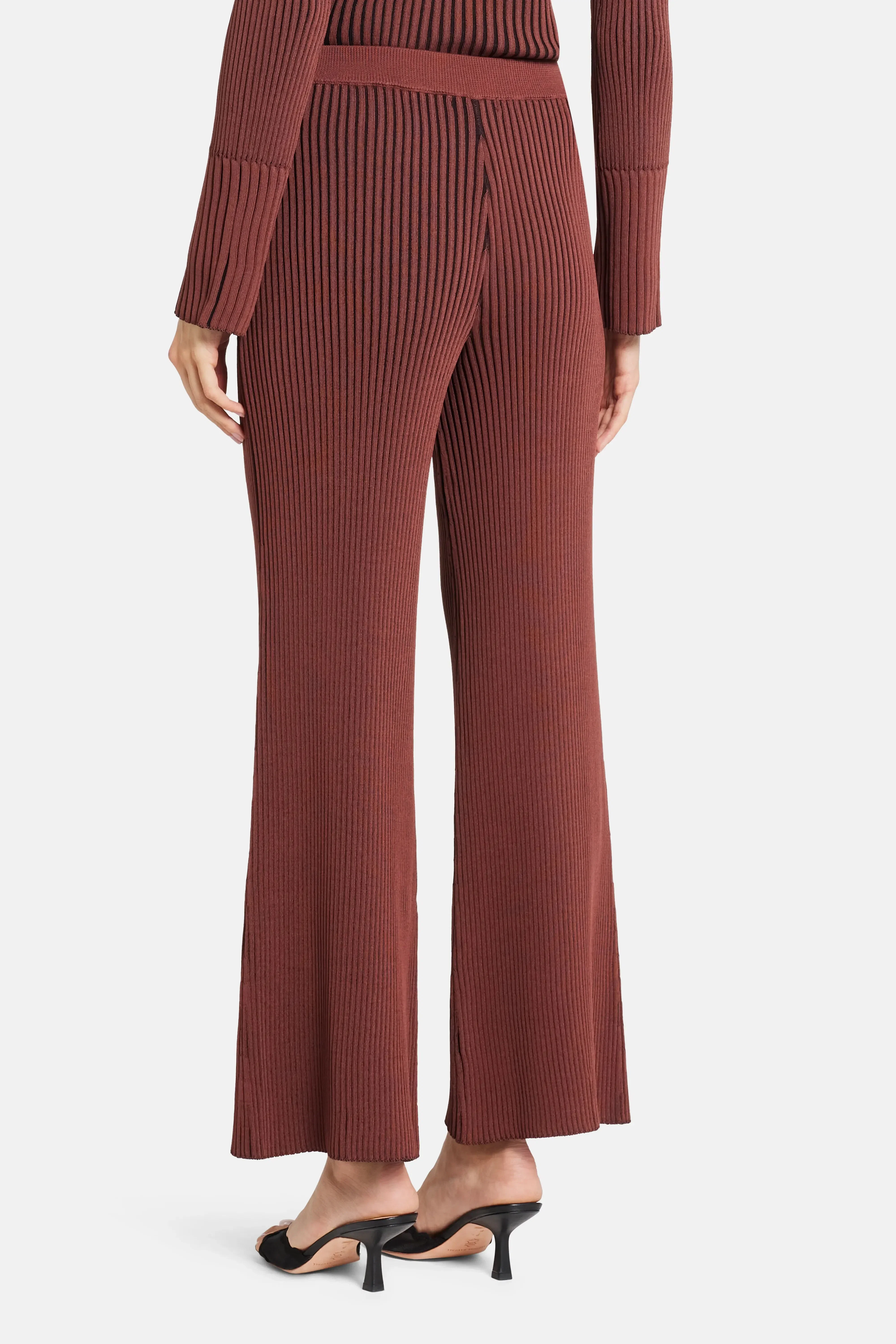 Simon Miller Val Knit Trousers in Brown