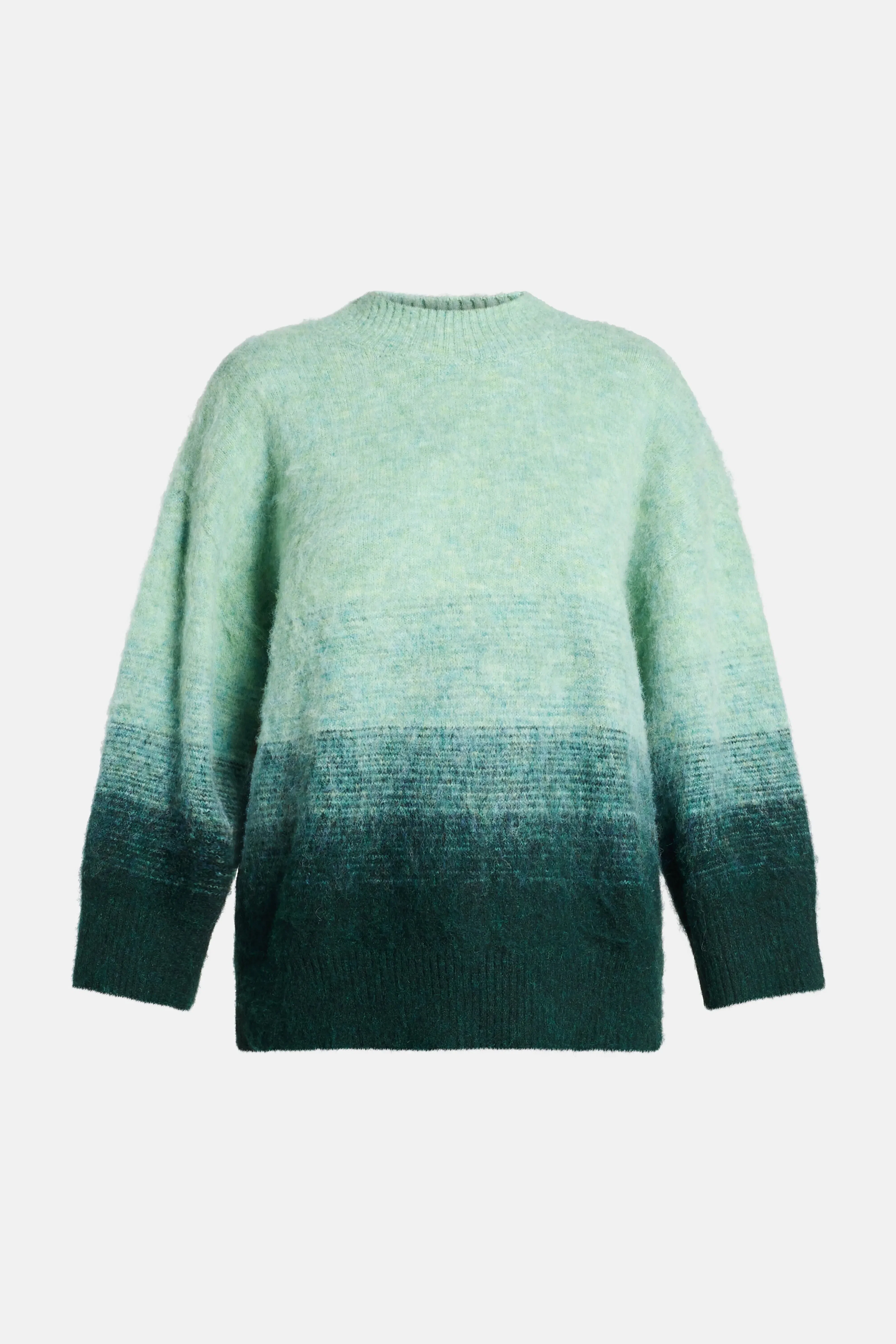 Simon Miller Leith Ombre Round Neck Wool Sweater in Blue