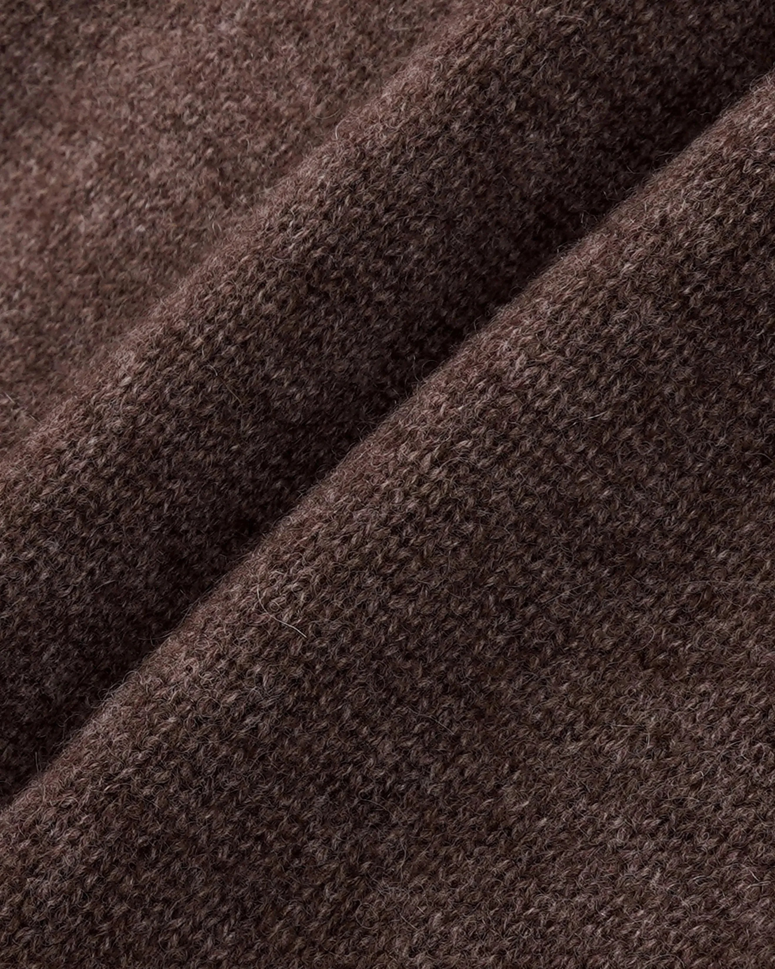Sporty & Rich SRC Cashmere Long Sleeves Polo T-Shirt in Brown