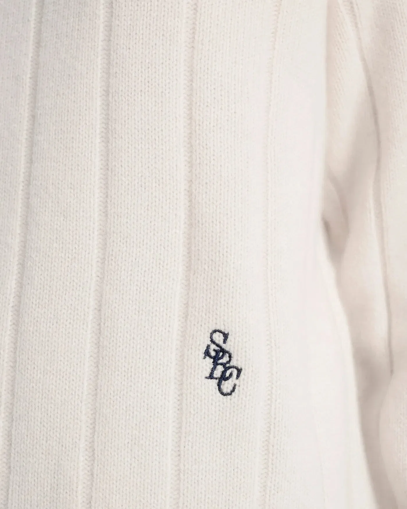 Sporty & Rich SRC Cricket Cashmere Wool Jumper Sweater in Beige