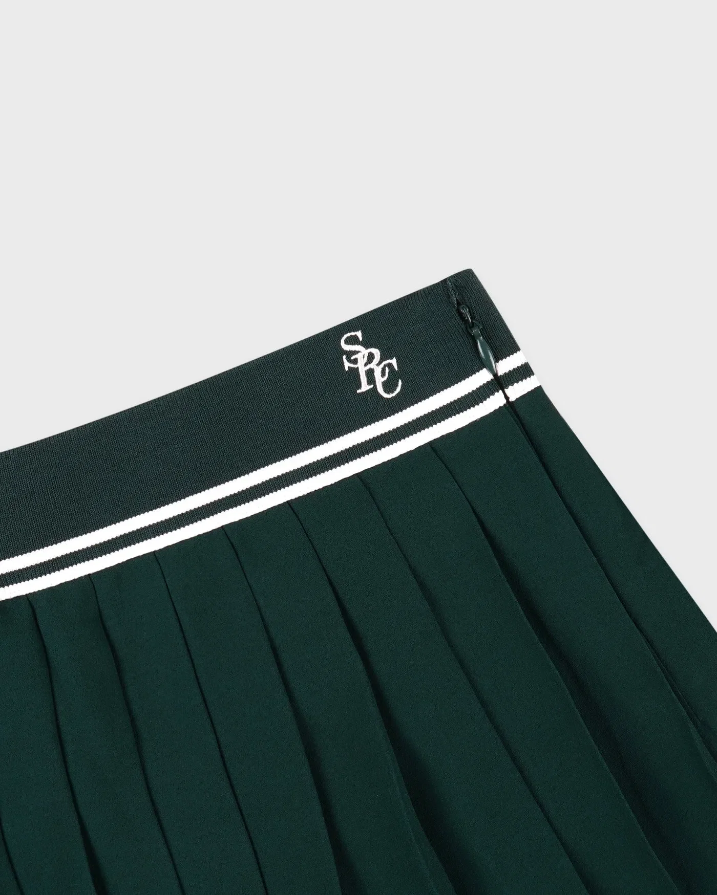 Sporty & Rich SRC Abigail Mini Skirt in Green