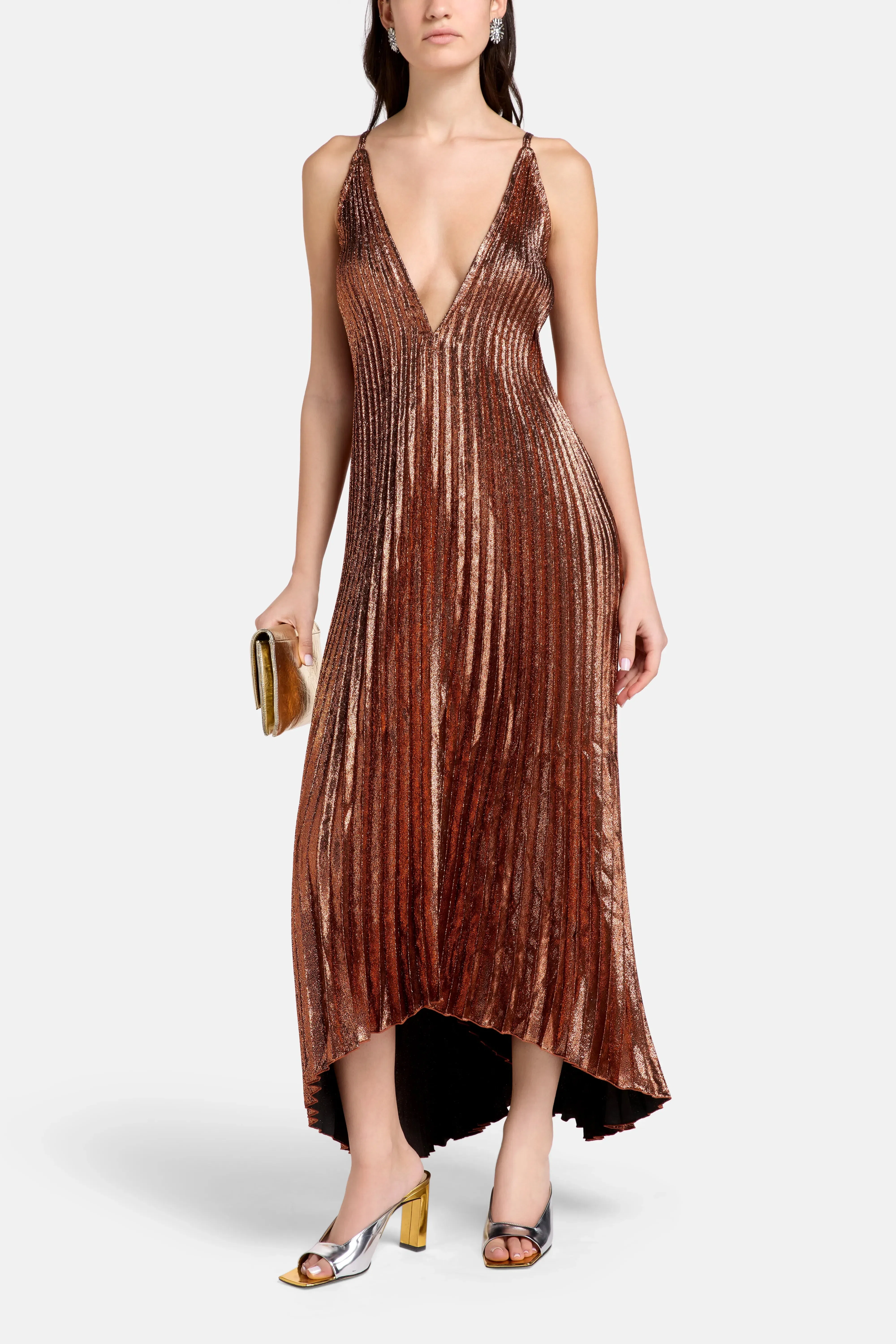 L'IDÉE The Muse Evening Dress in Brown