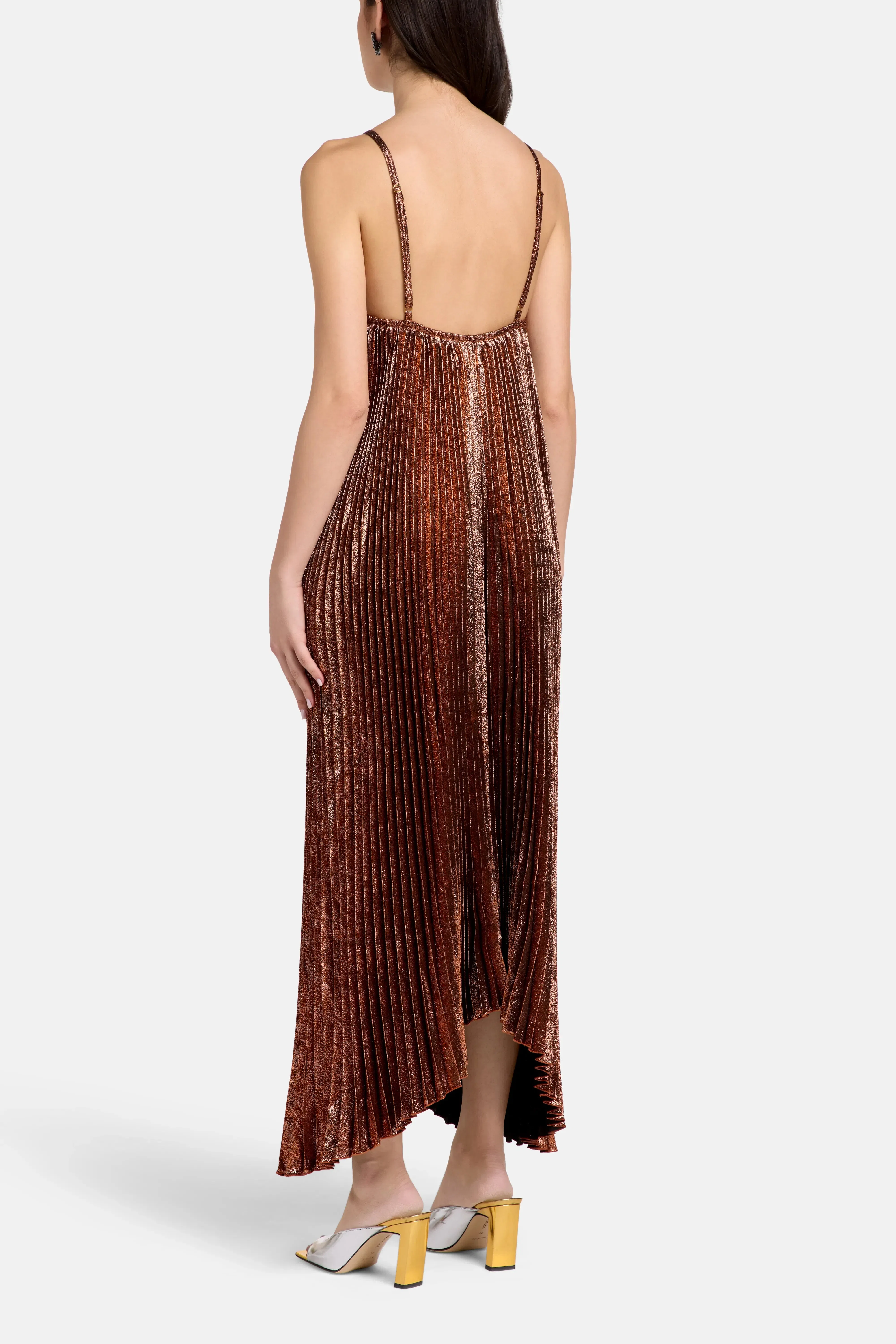 L'IDÉE The Muse Evening Dress in Brown