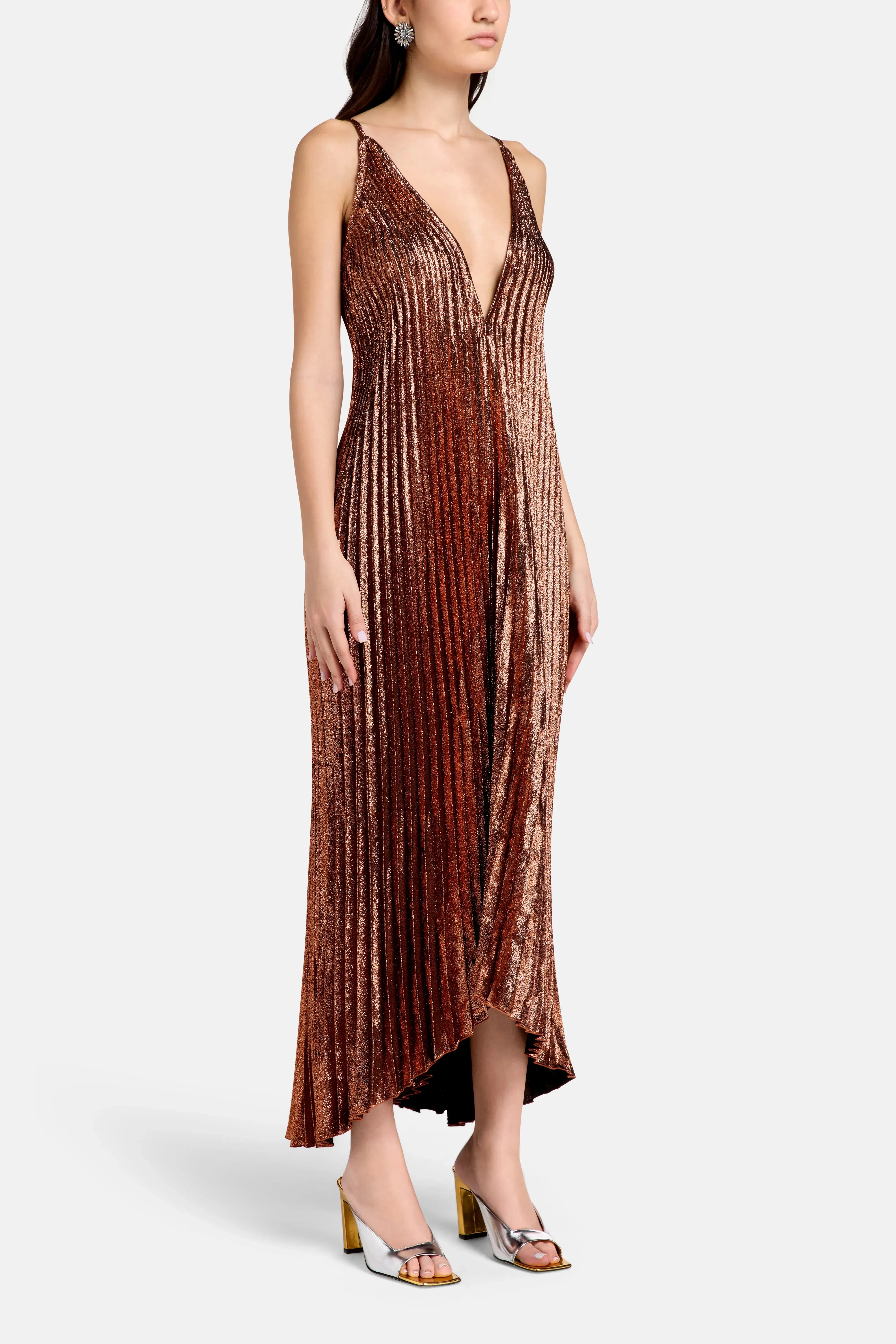 L'IDÉE The Muse Evening Dress in Brown